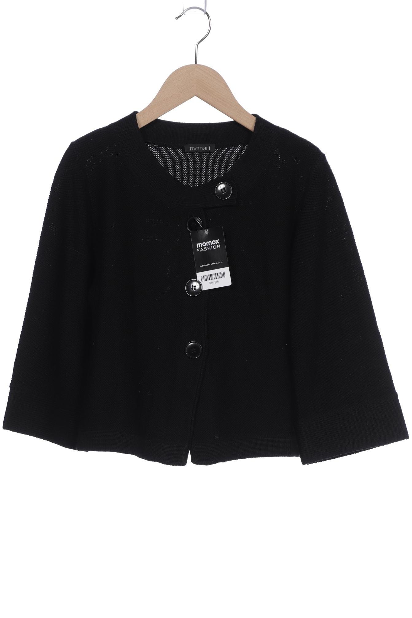 

monari Damen Strickjacke, schwarz, Gr. 36