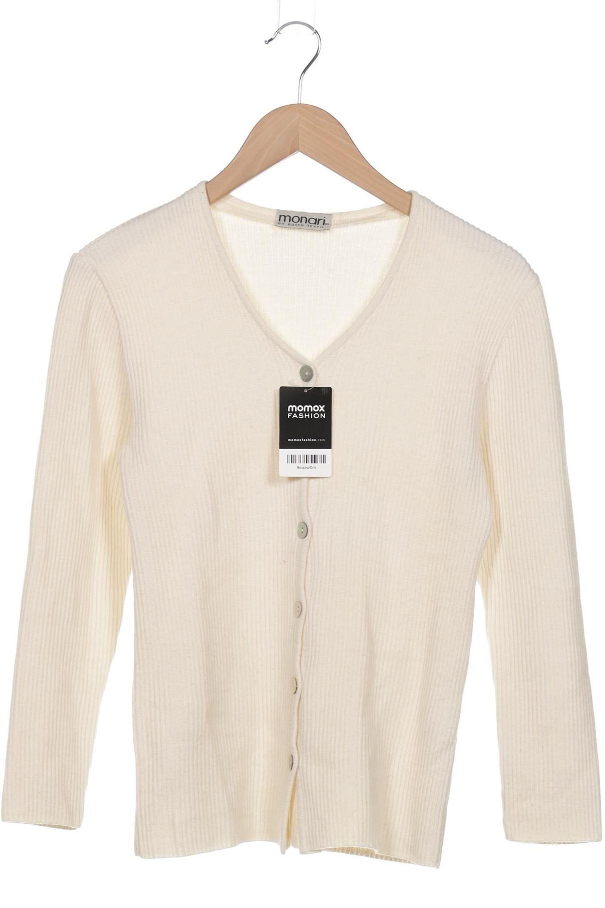 

monari Damen Strickjacke, cremeweiß, Gr. 34