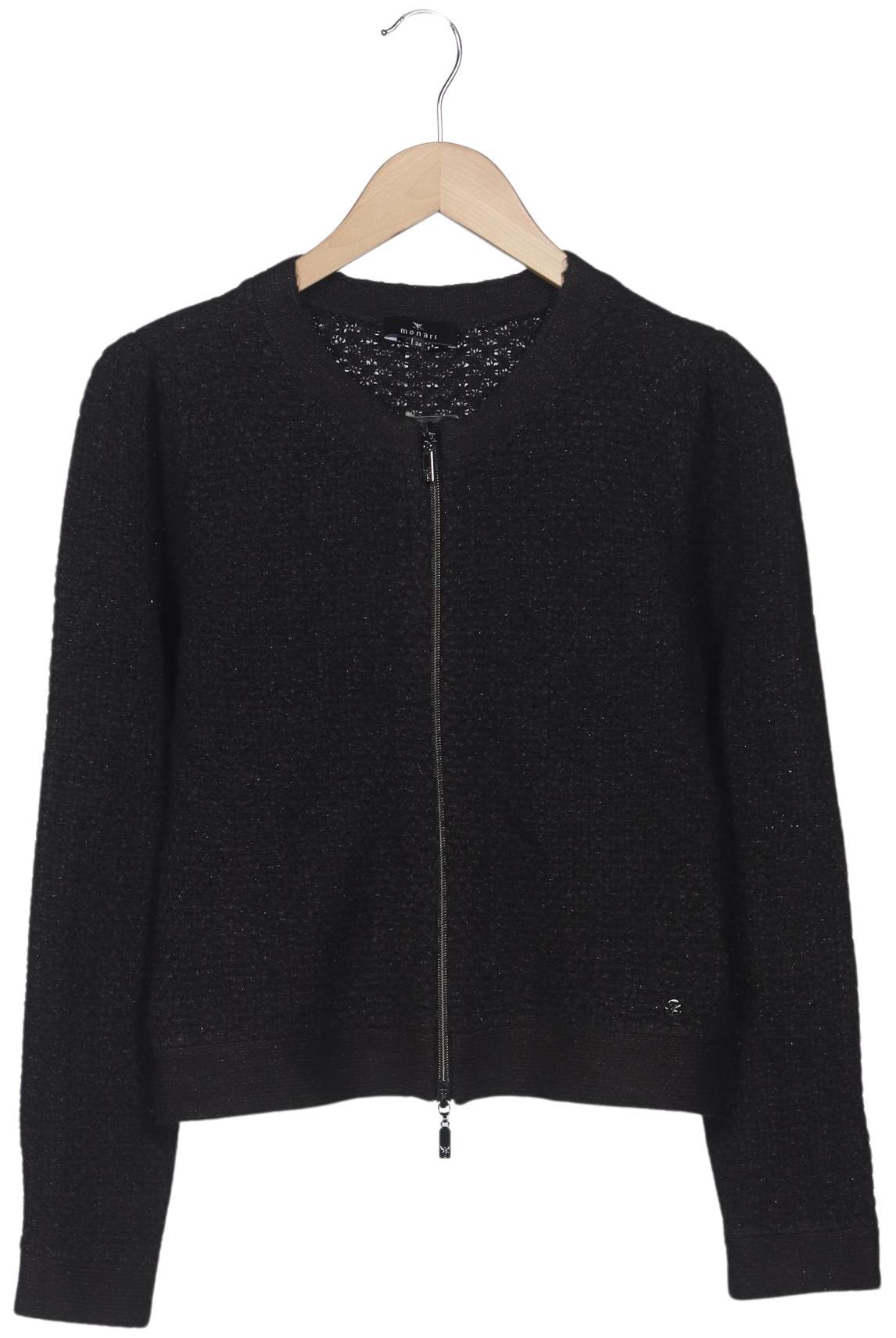 

monari Damen Strickjacke, schwarz, Gr. 34