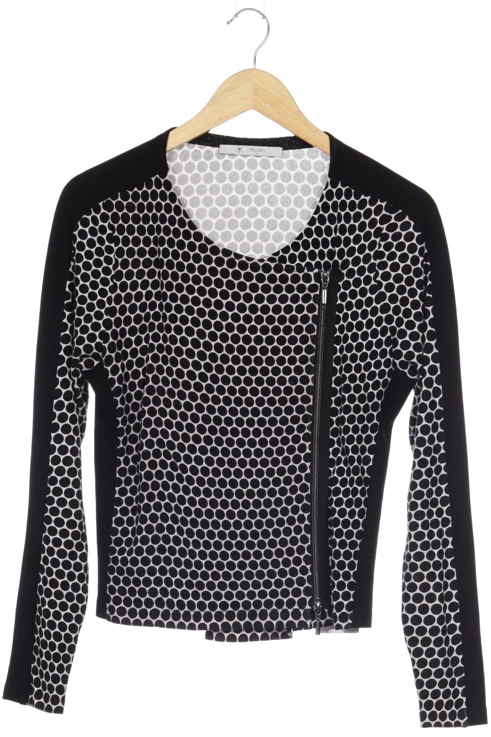 

monari Damen Strickjacke, schwarz, Gr. 38