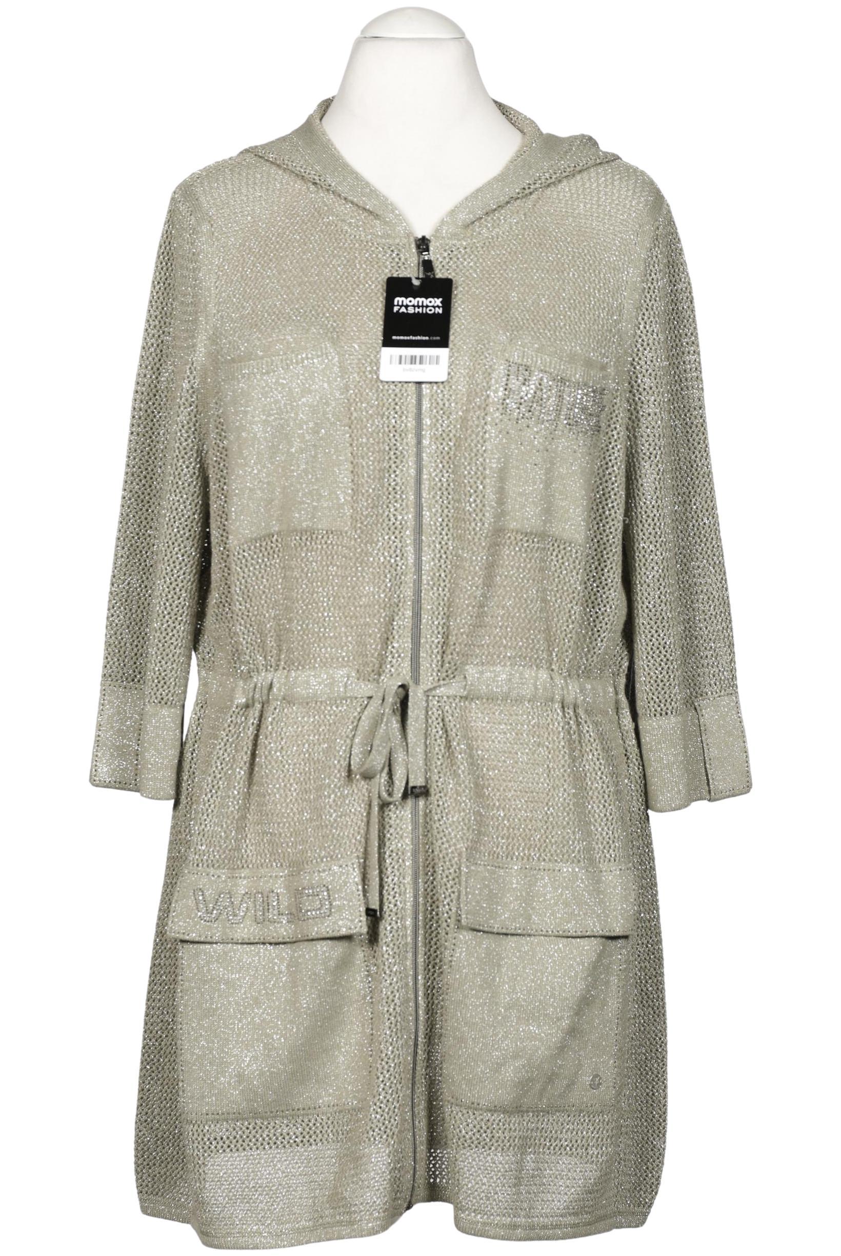 

monari Damen Strickjacke, silber, Gr. 46