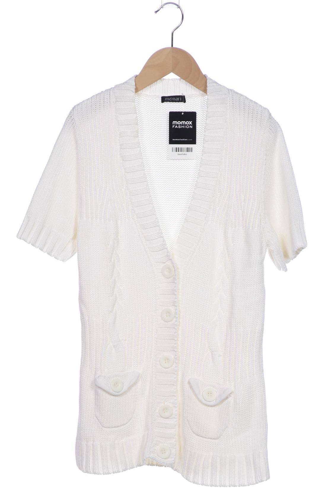 

monari Damen Strickjacke, weiß, Gr. 40
