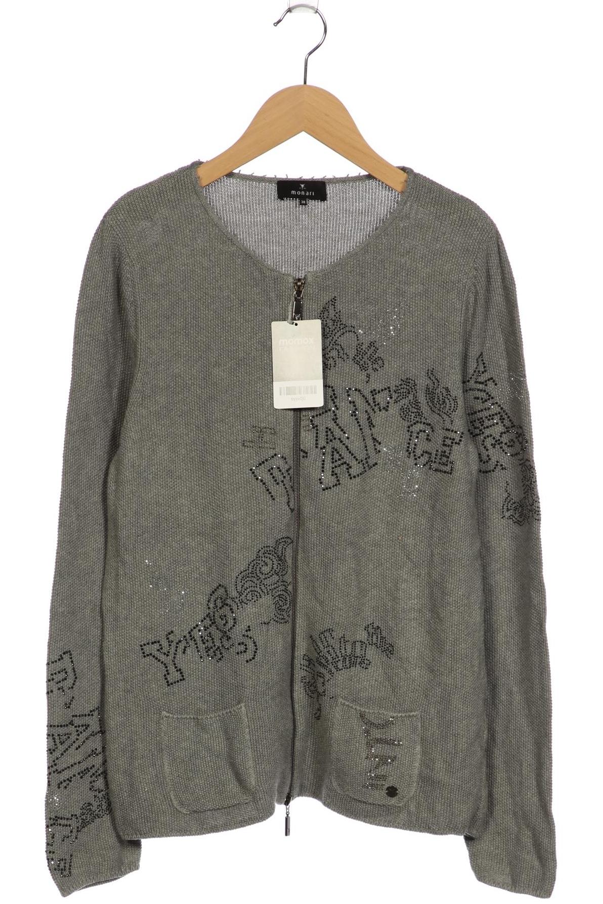 

monari Damen Strickjacke, grau, Gr. 38