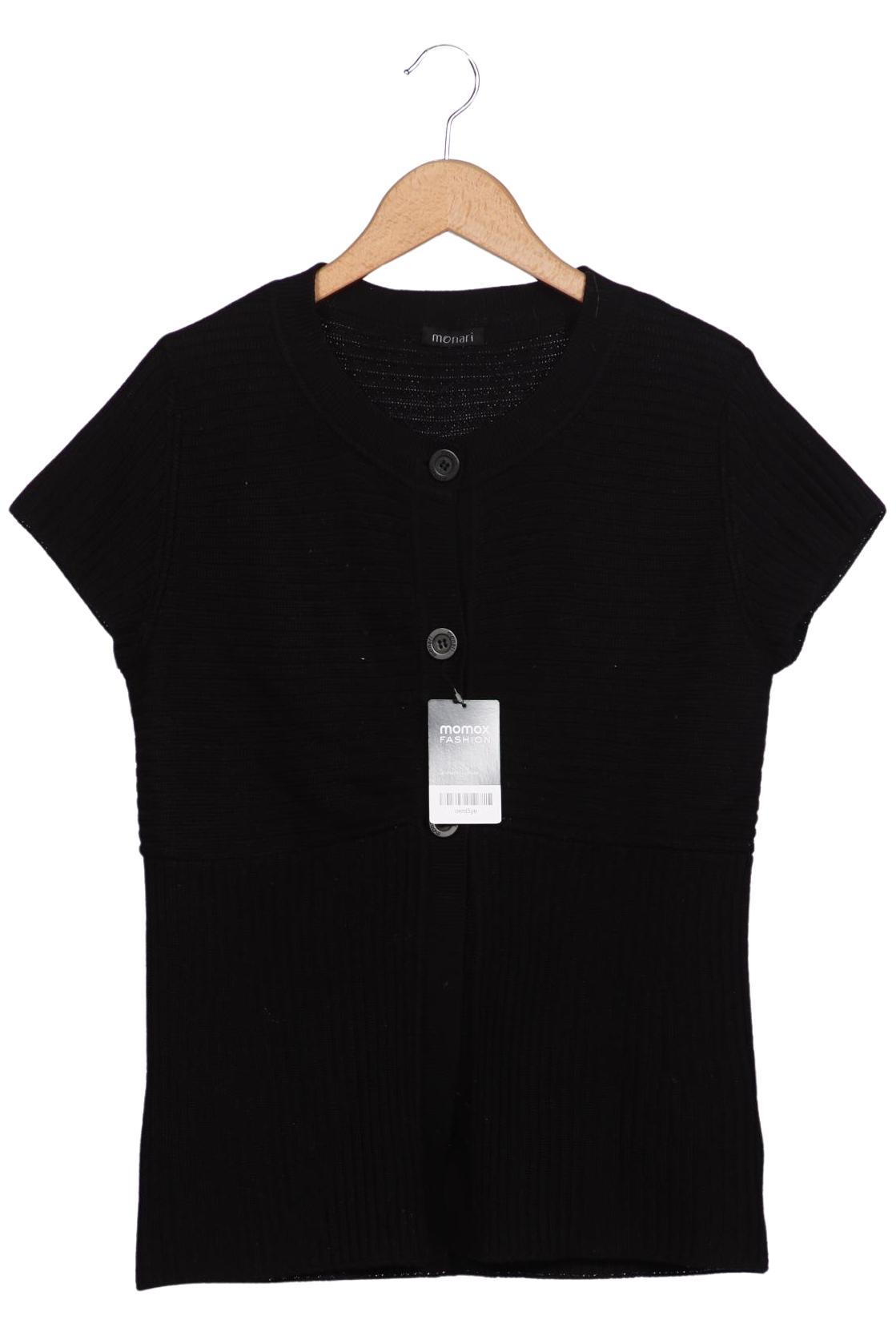 

monari Damen Strickjacke, schwarz, Gr. 42