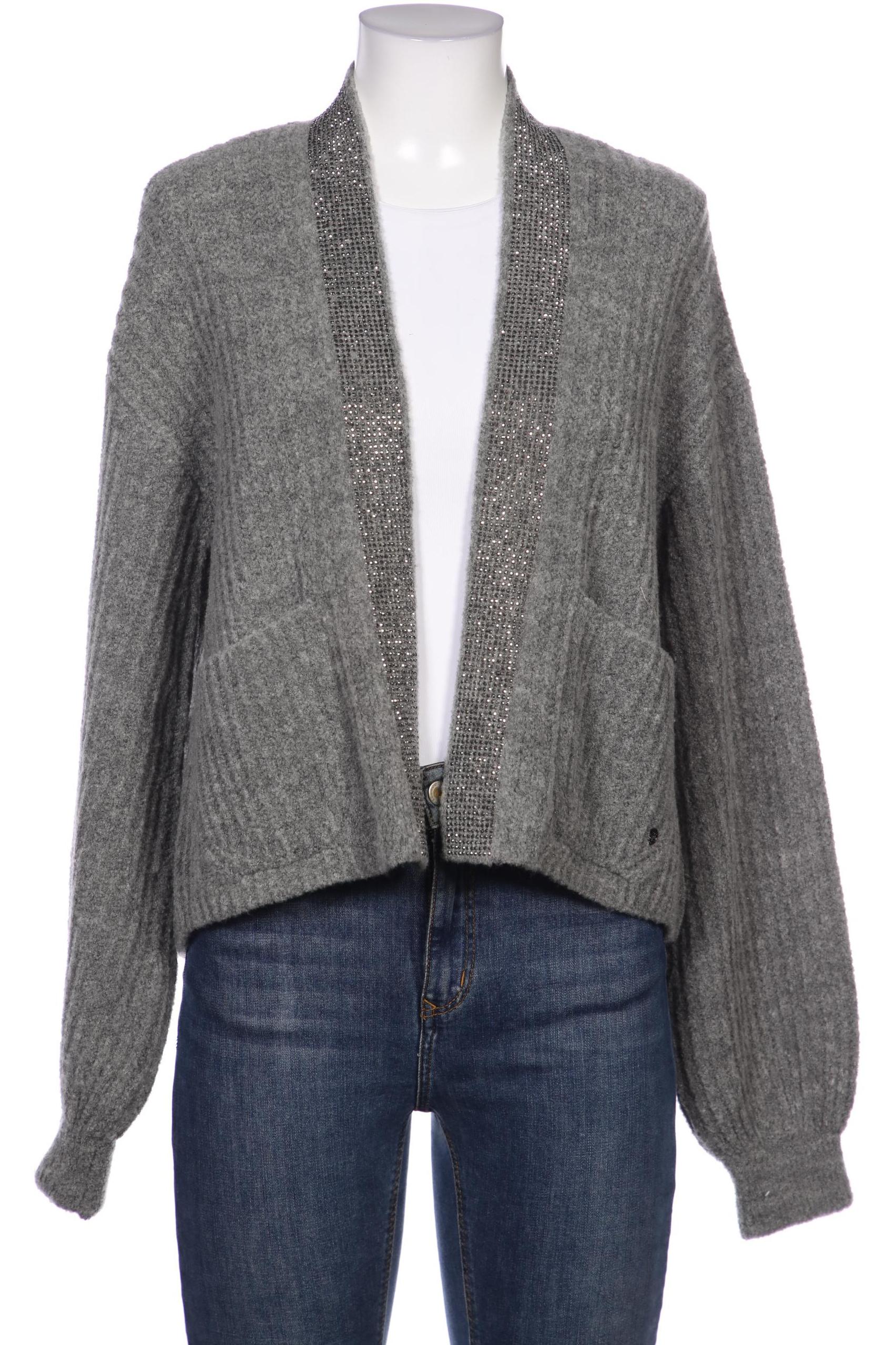

monari Damen Strickjacke, grau, Gr. 38