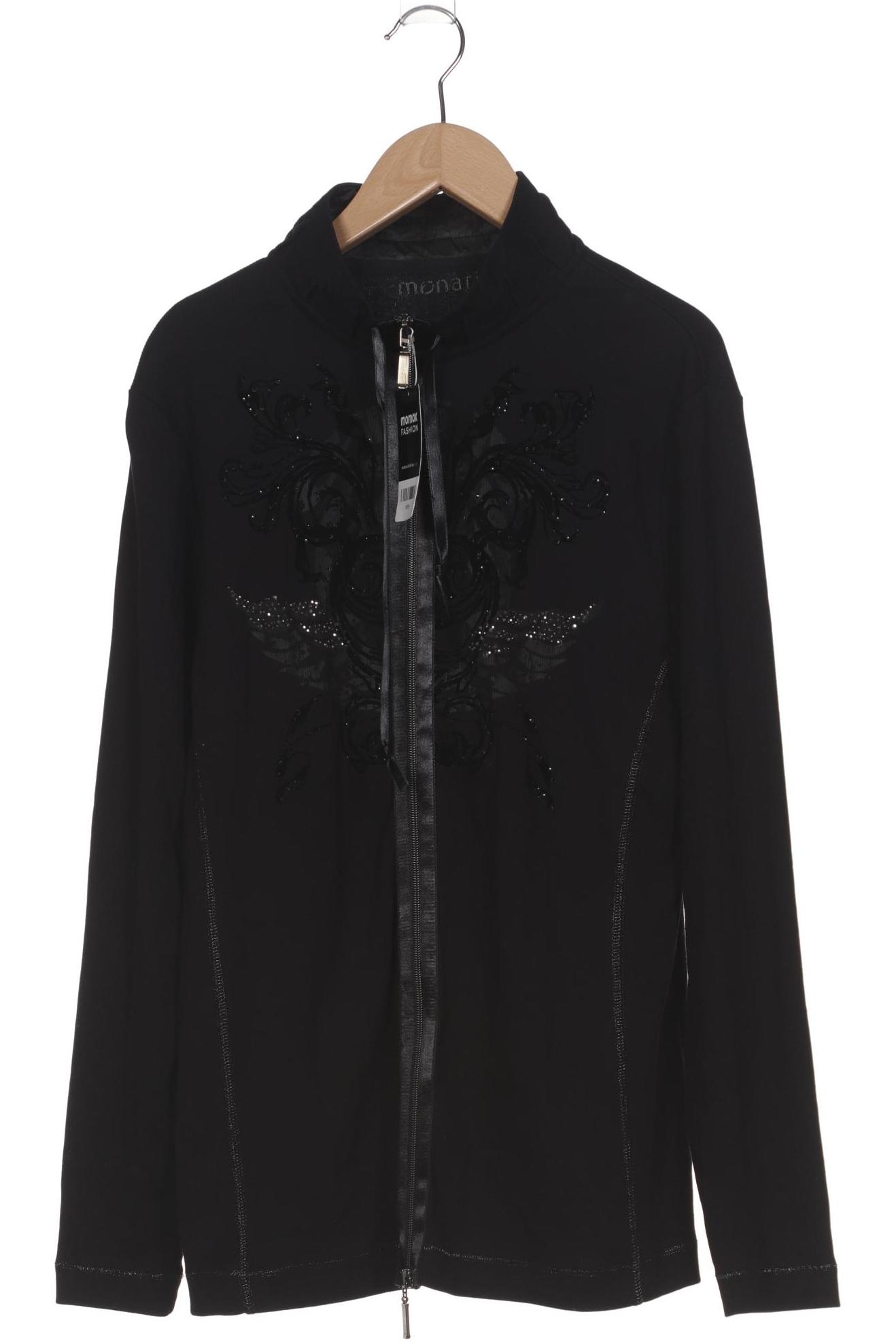 

monari Damen Strickjacke, schwarz, Gr. 46