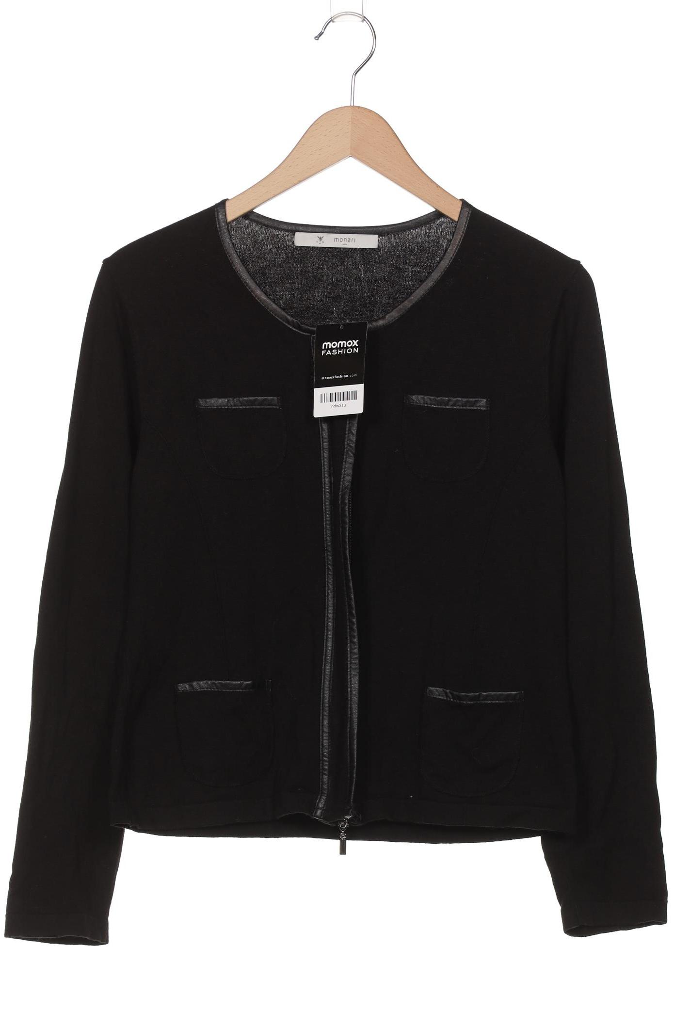 

monari Damen Strickjacke, schwarz, Gr. 38