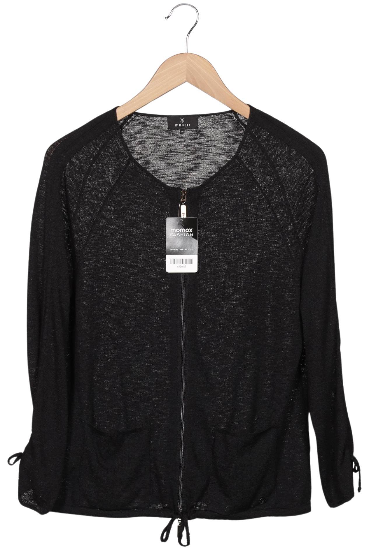 

monari Damen Strickjacke, schwarz, Gr. 40