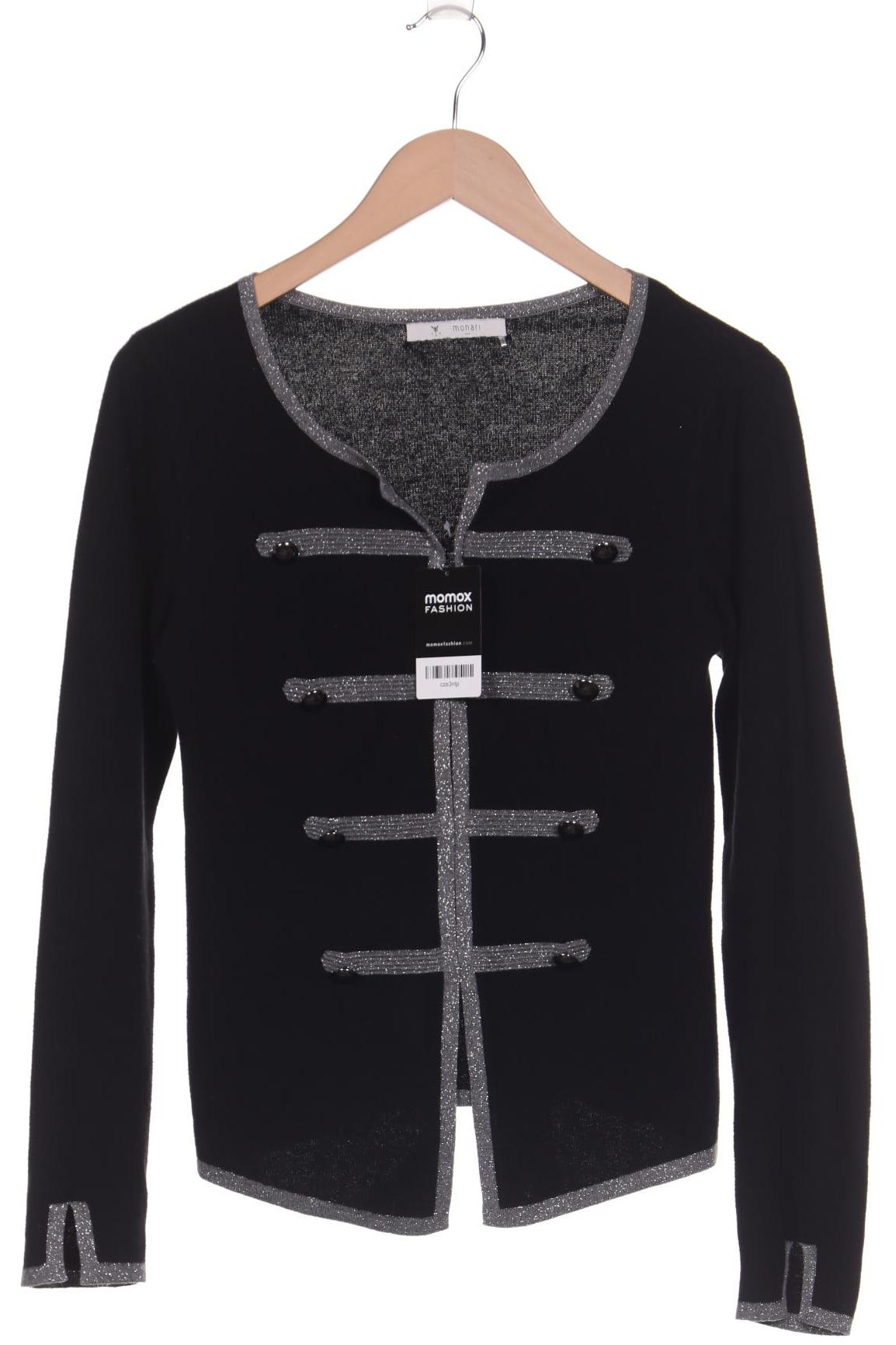 

monari Damen Strickjacke, schwarz, Gr. 36