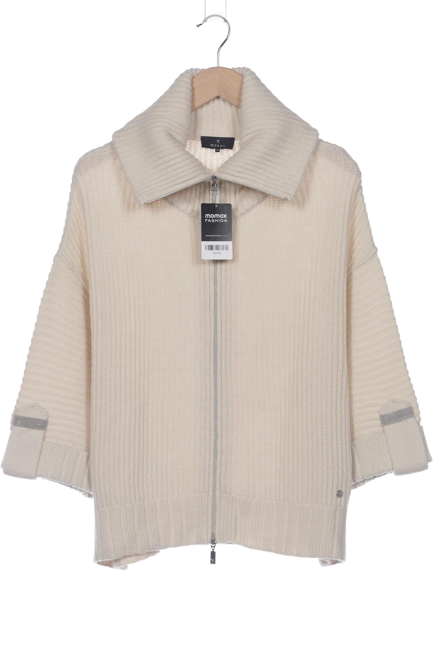 

monari Damen Strickjacke, cremeweiß, Gr. 38