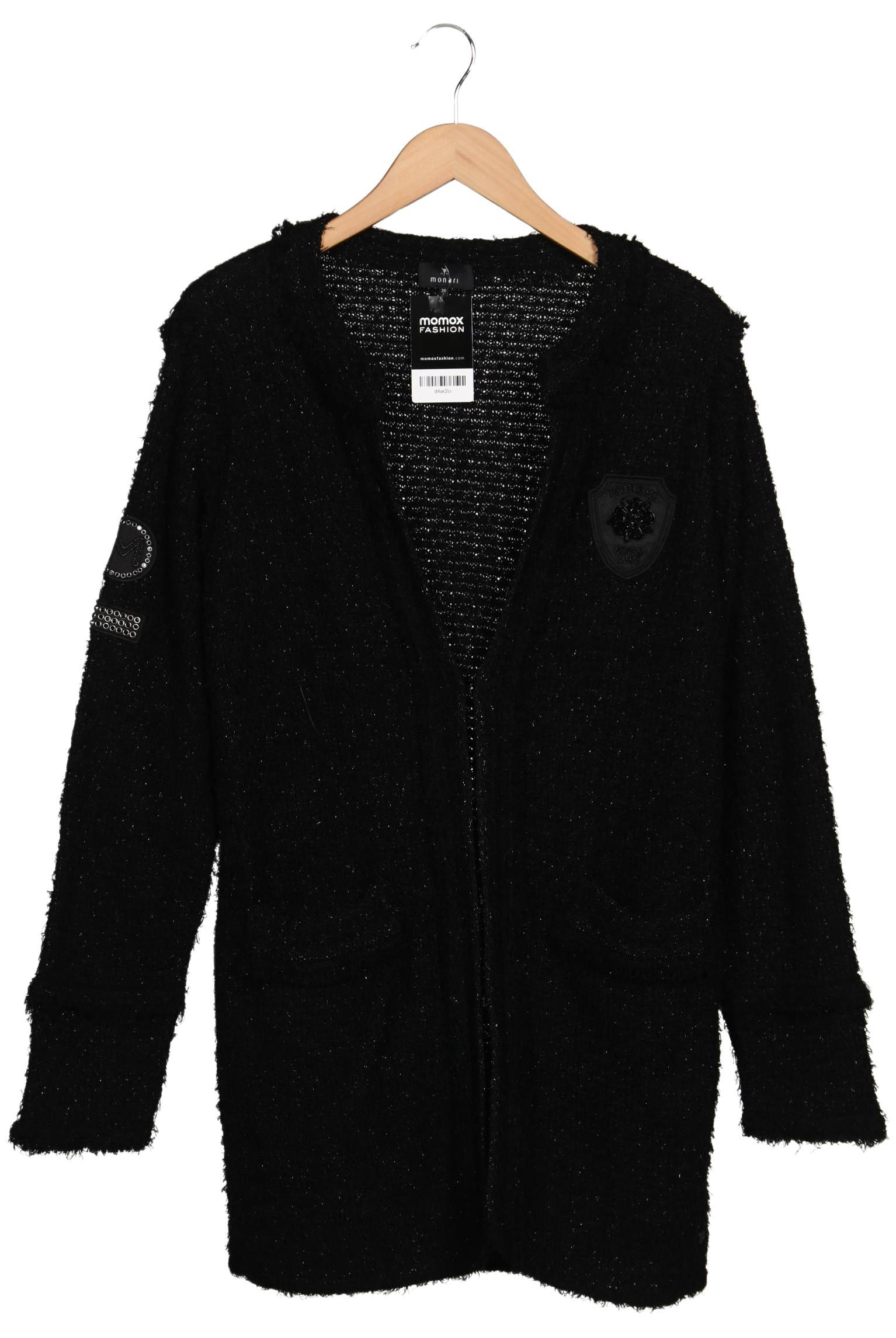 

monari Damen Strickjacke, schwarz, Gr. 38