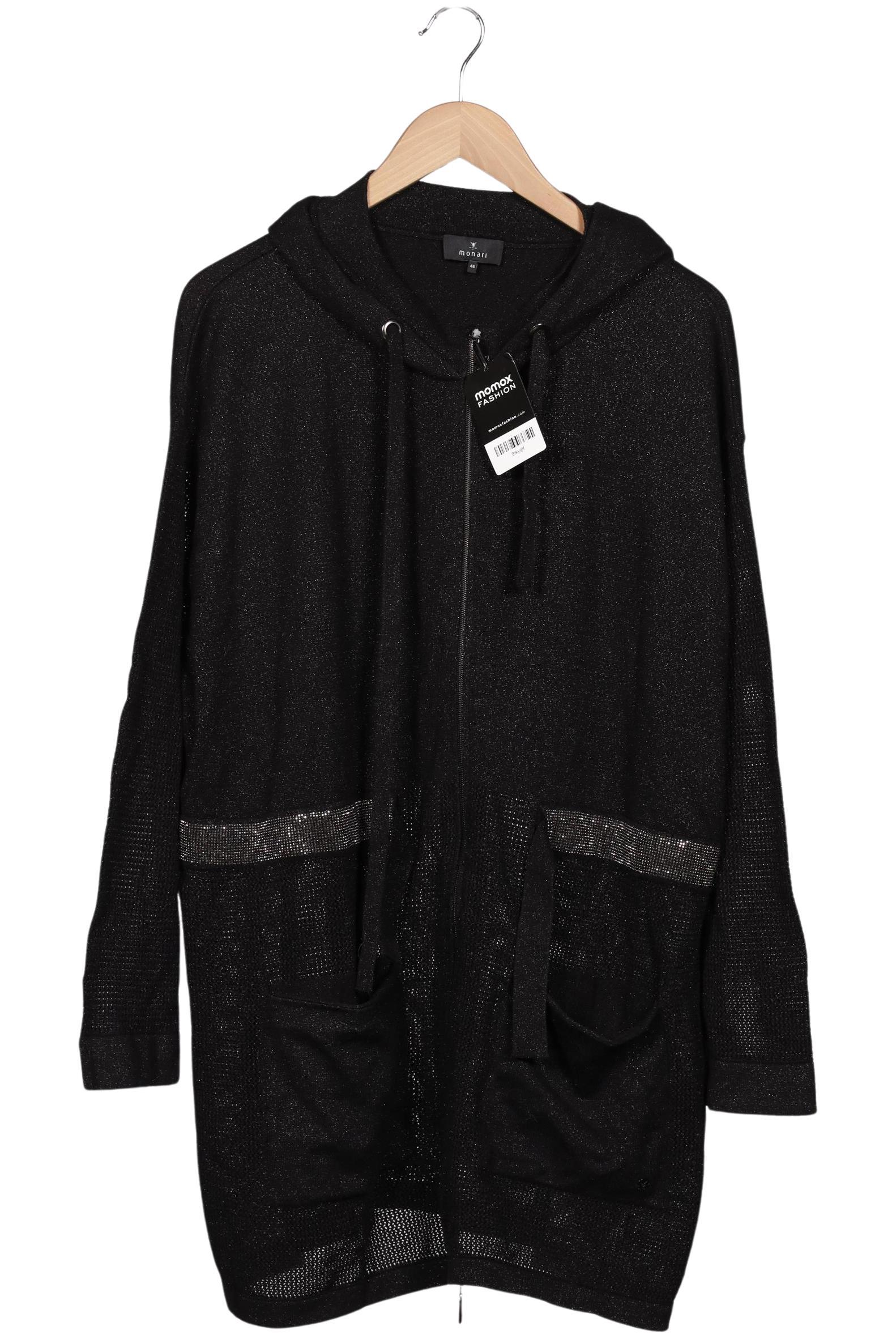 

monari Damen Strickjacke, schwarz, Gr. 46