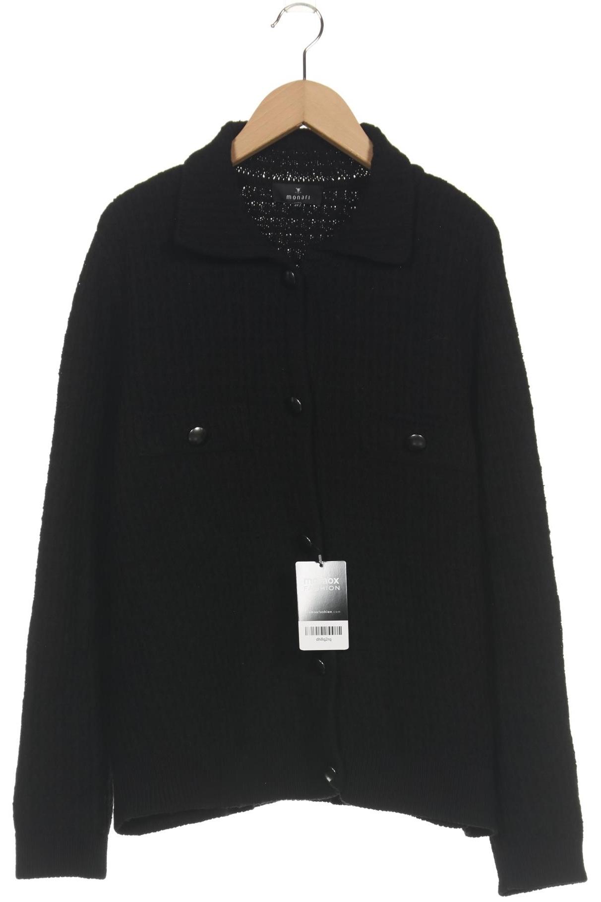 

monari Damen Strickjacke, schwarz, Gr. 44