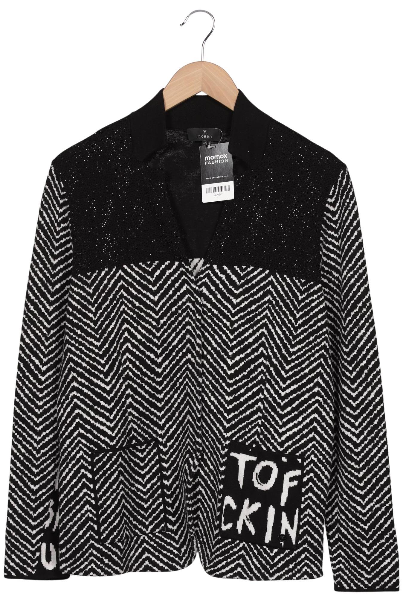 

monari Damen Strickjacke, schwarz, Gr. 42