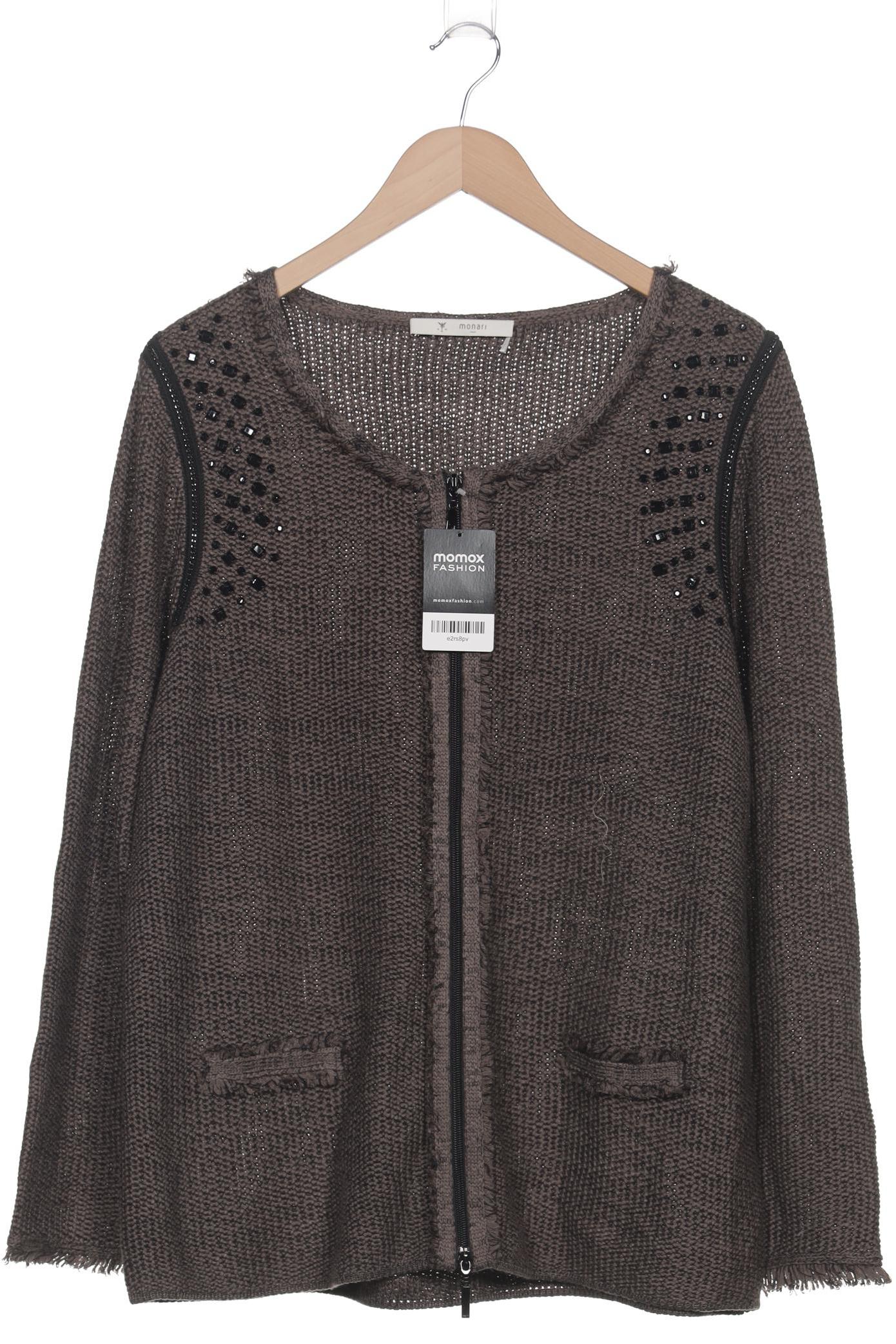 

monari Damen Strickjacke, grau, Gr. 48