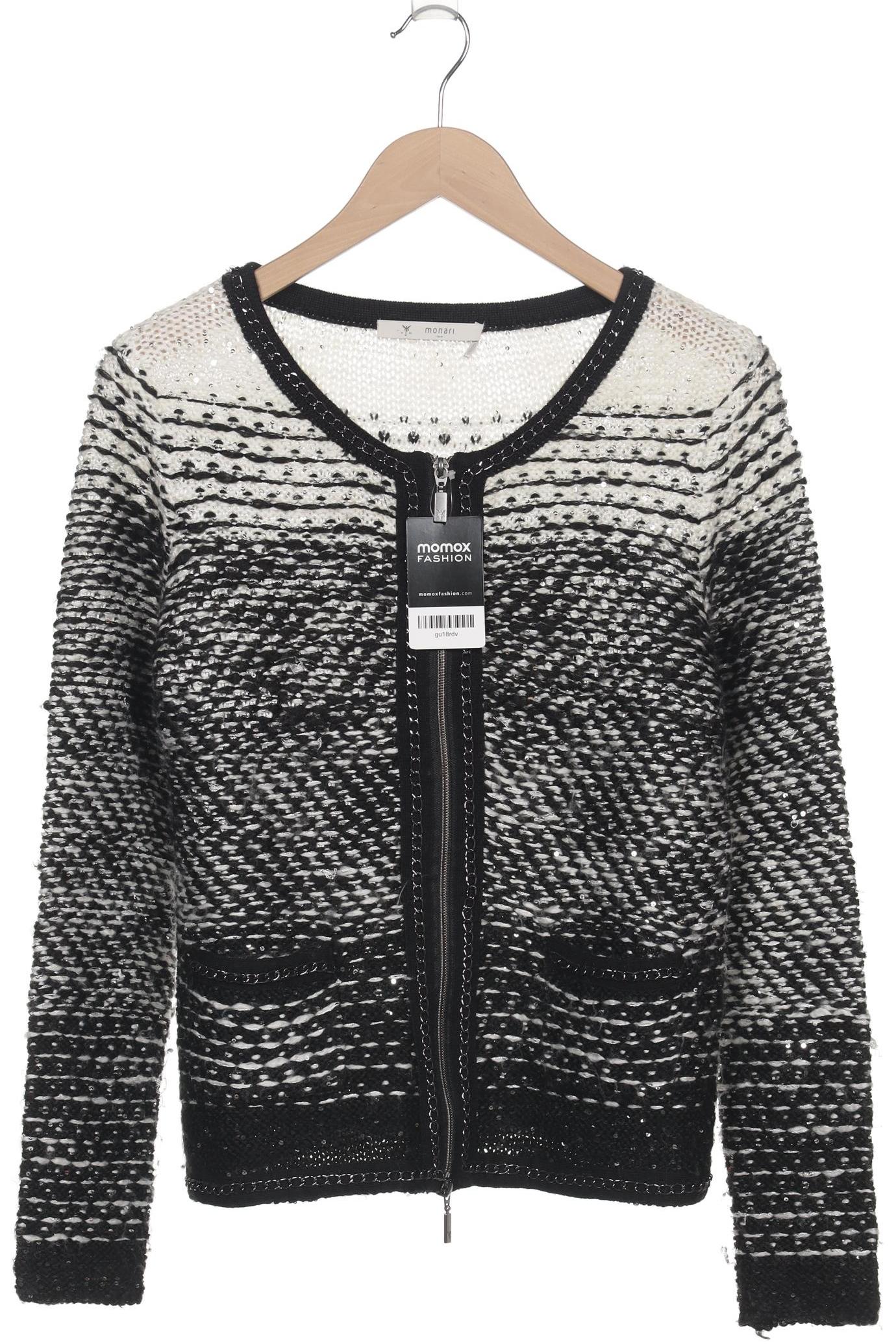 

monari Damen Strickjacke, schwarz, Gr. 38