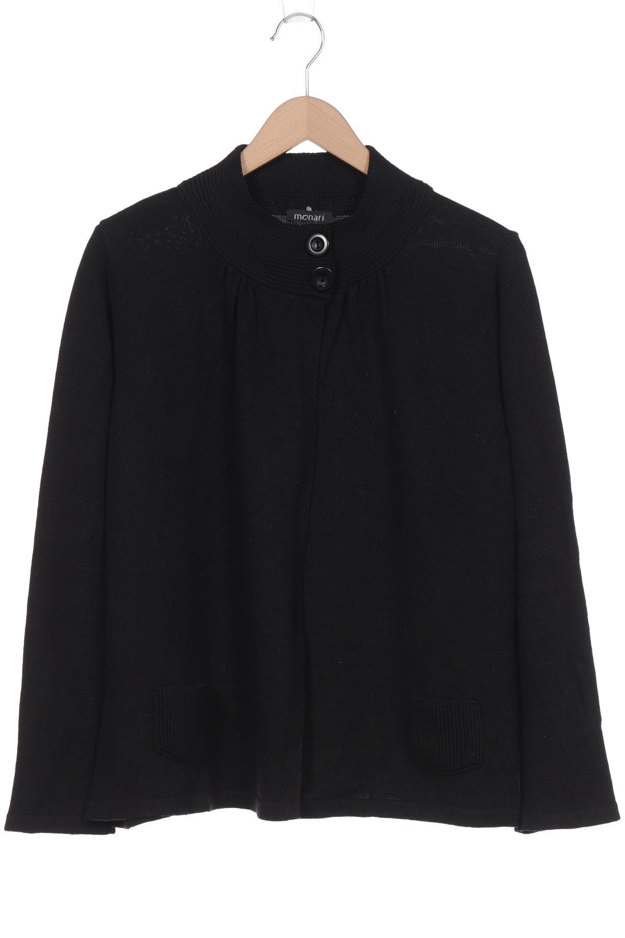 

monari Damen Strickjacke, schwarz, Gr. 48