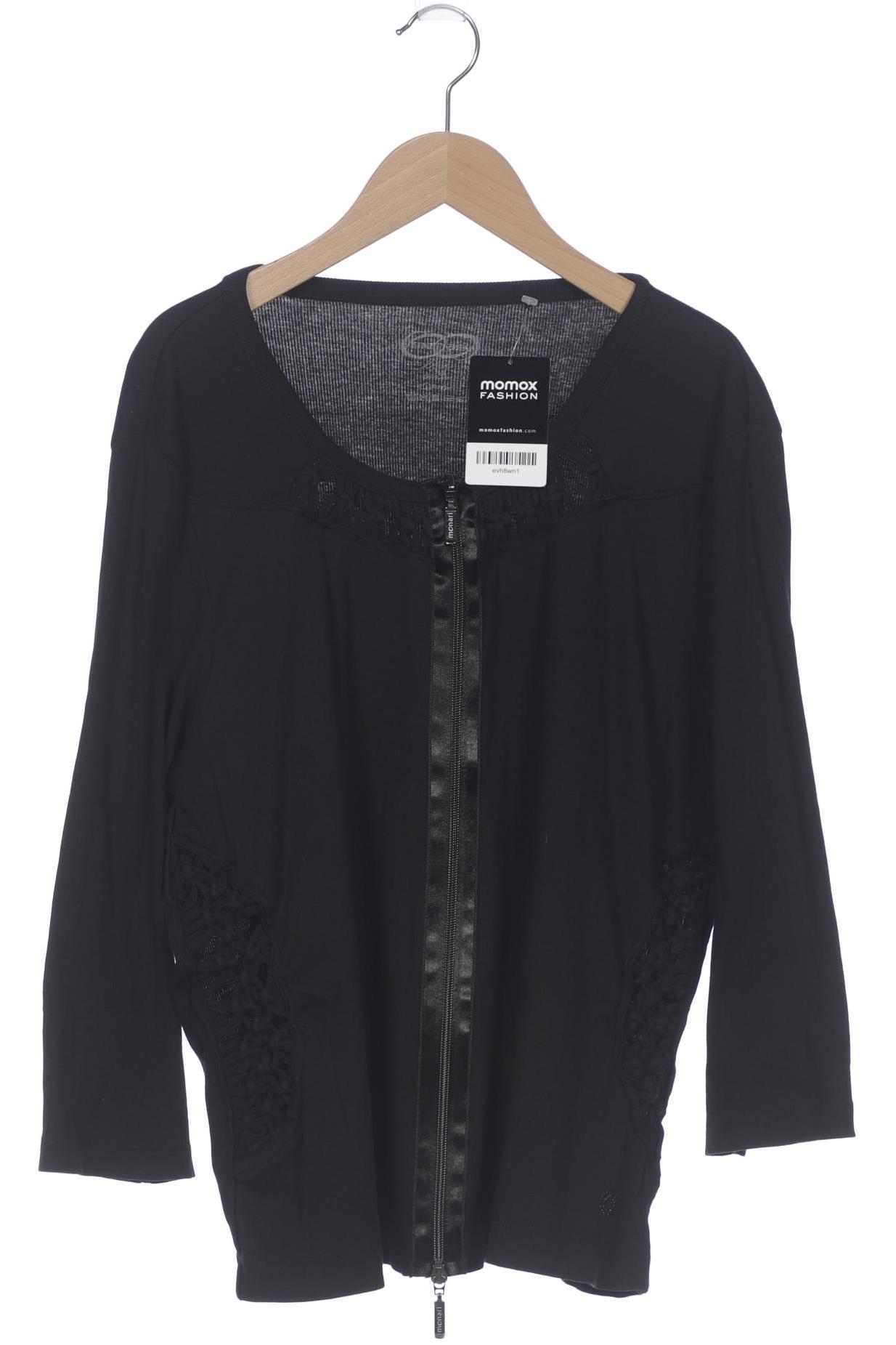 

monari Damen Strickjacke, schwarz, Gr. 46