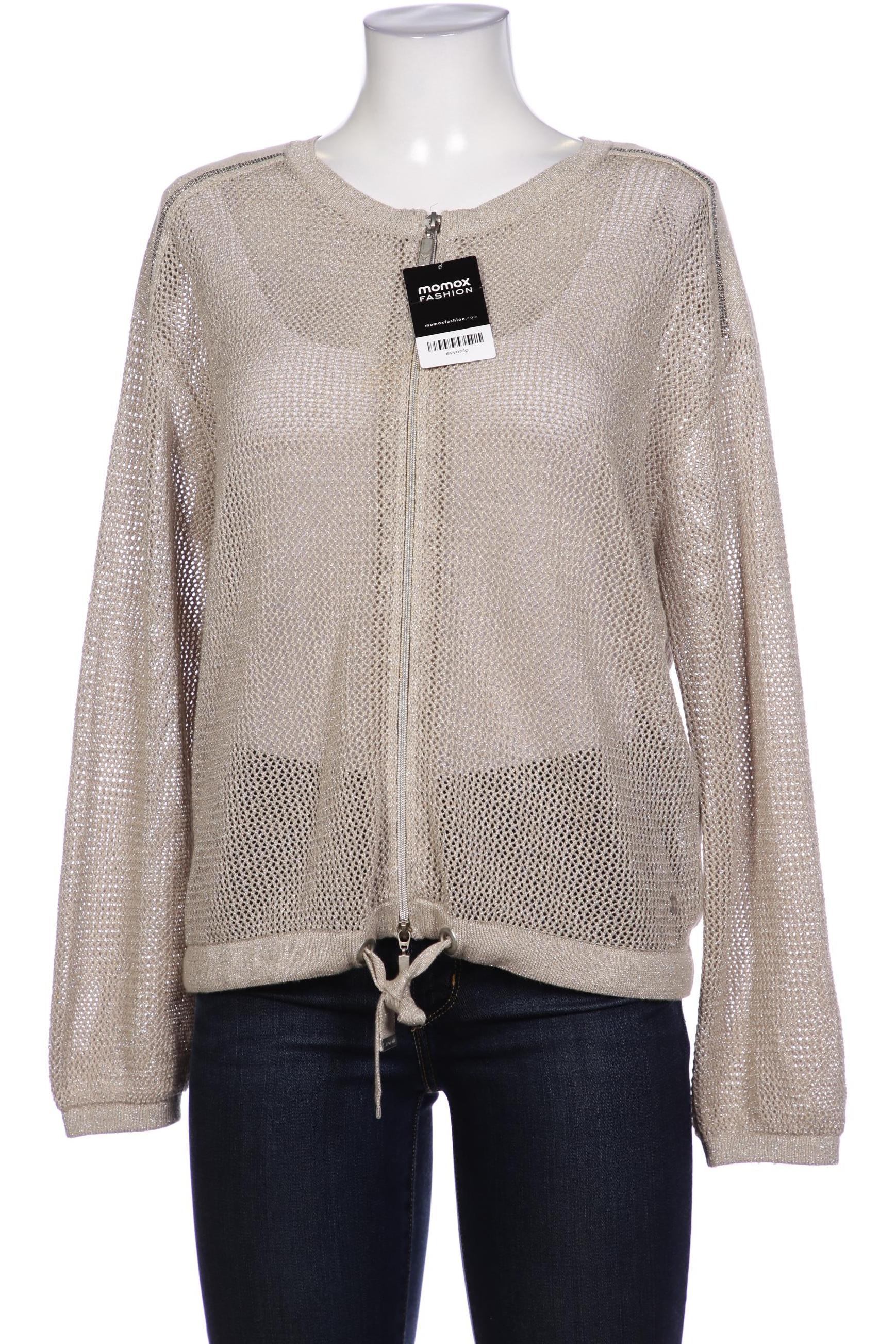 

monari Damen Strickjacke, silber, Gr. 38
