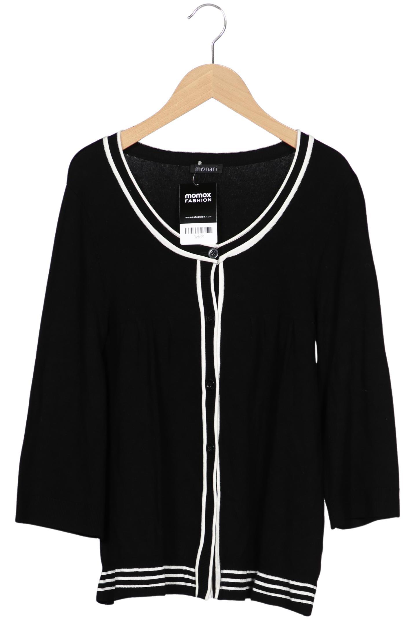 

monari Damen Strickjacke, schwarz, Gr. 38