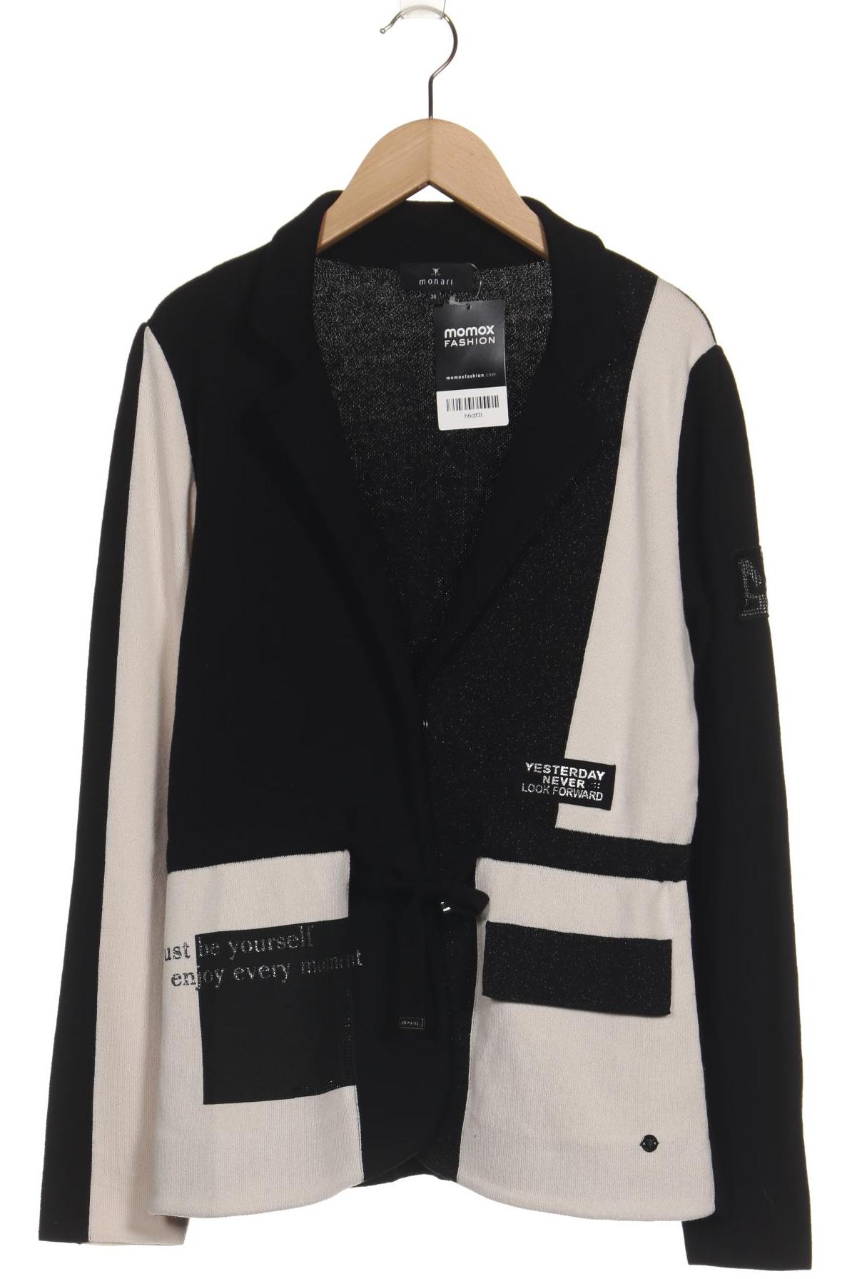 

monari Damen Strickjacke, schwarz, Gr. 36