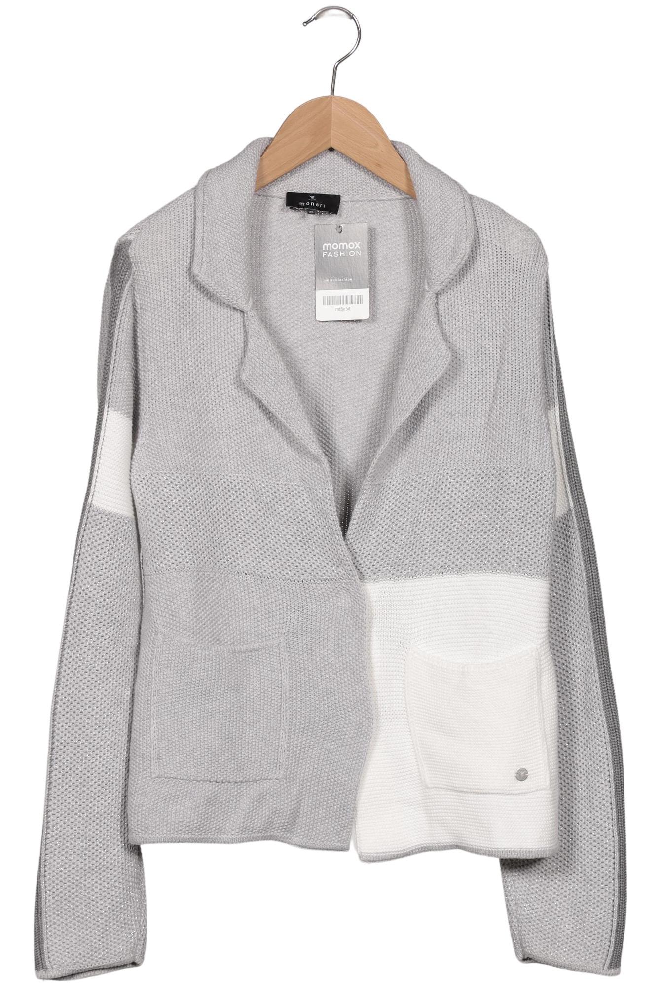 

monari Damen Strickjacke, grau, Gr. 36