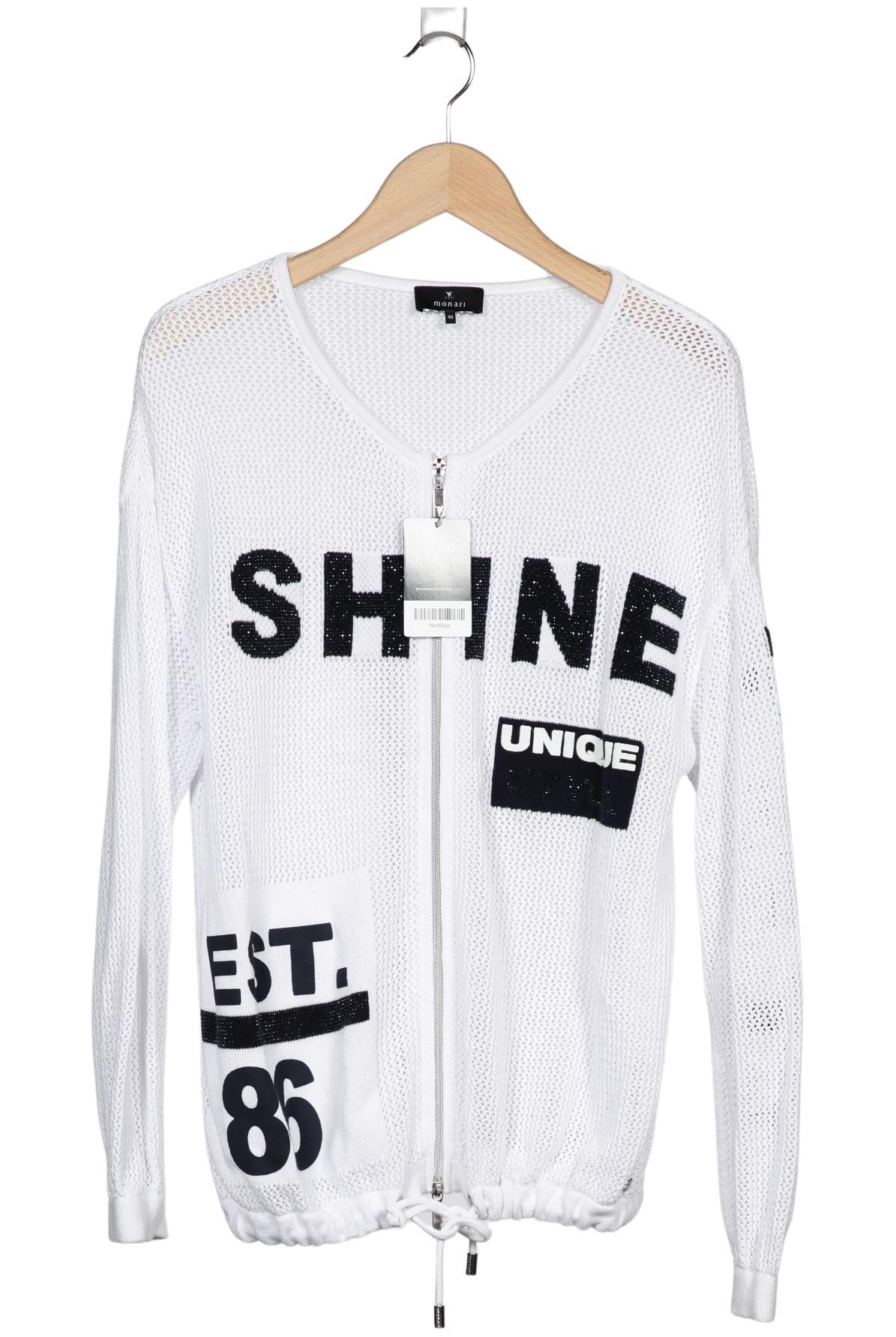 

monari Damen Strickjacke, weiß, Gr. 40