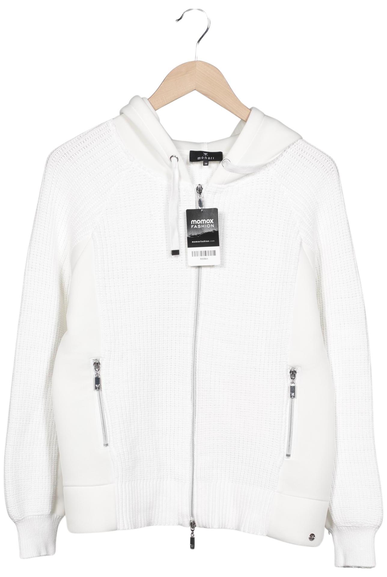 

monari Damen Strickjacke, weiß, Gr. 38