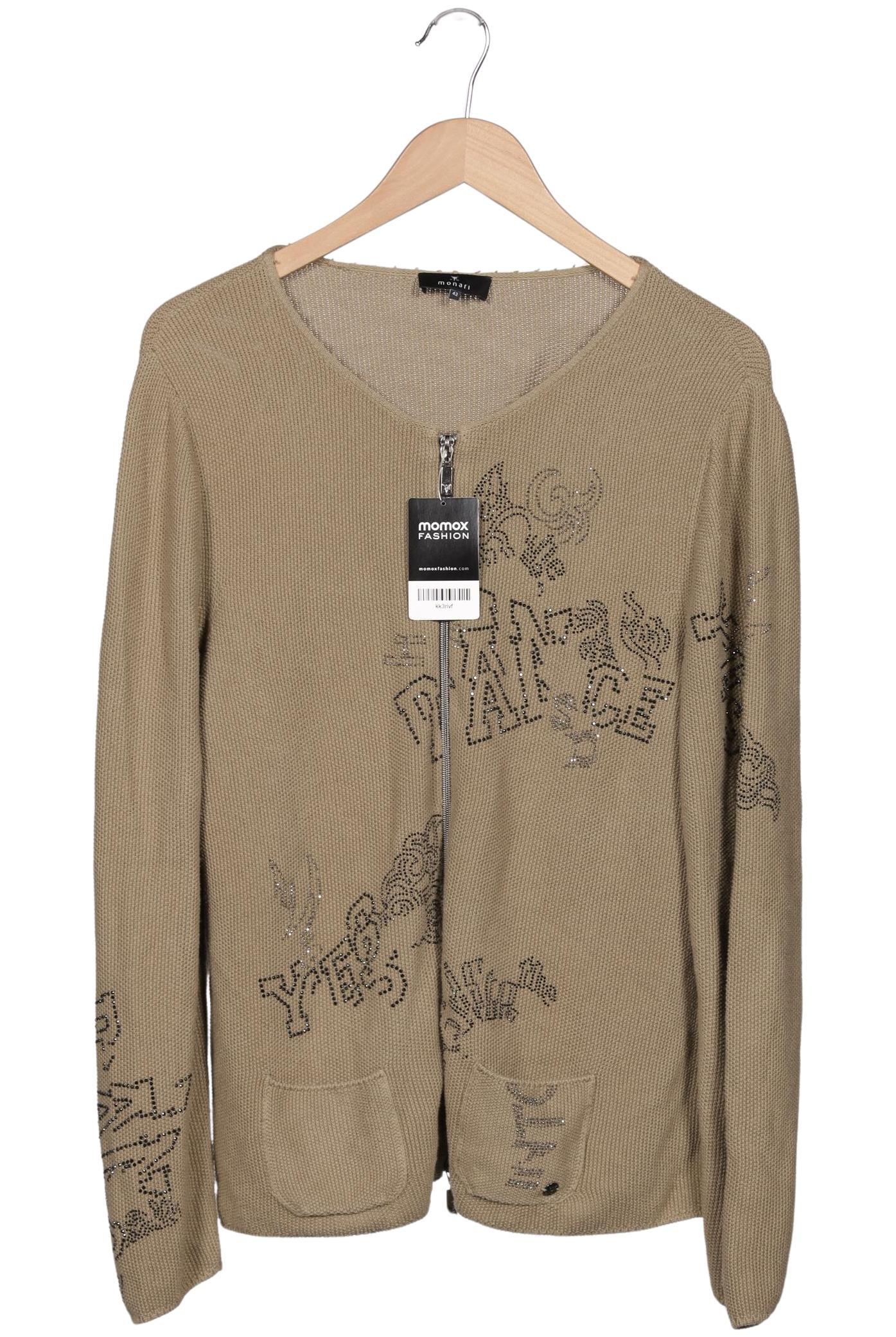 

monari Damen Strickjacke, beige, Gr. 42