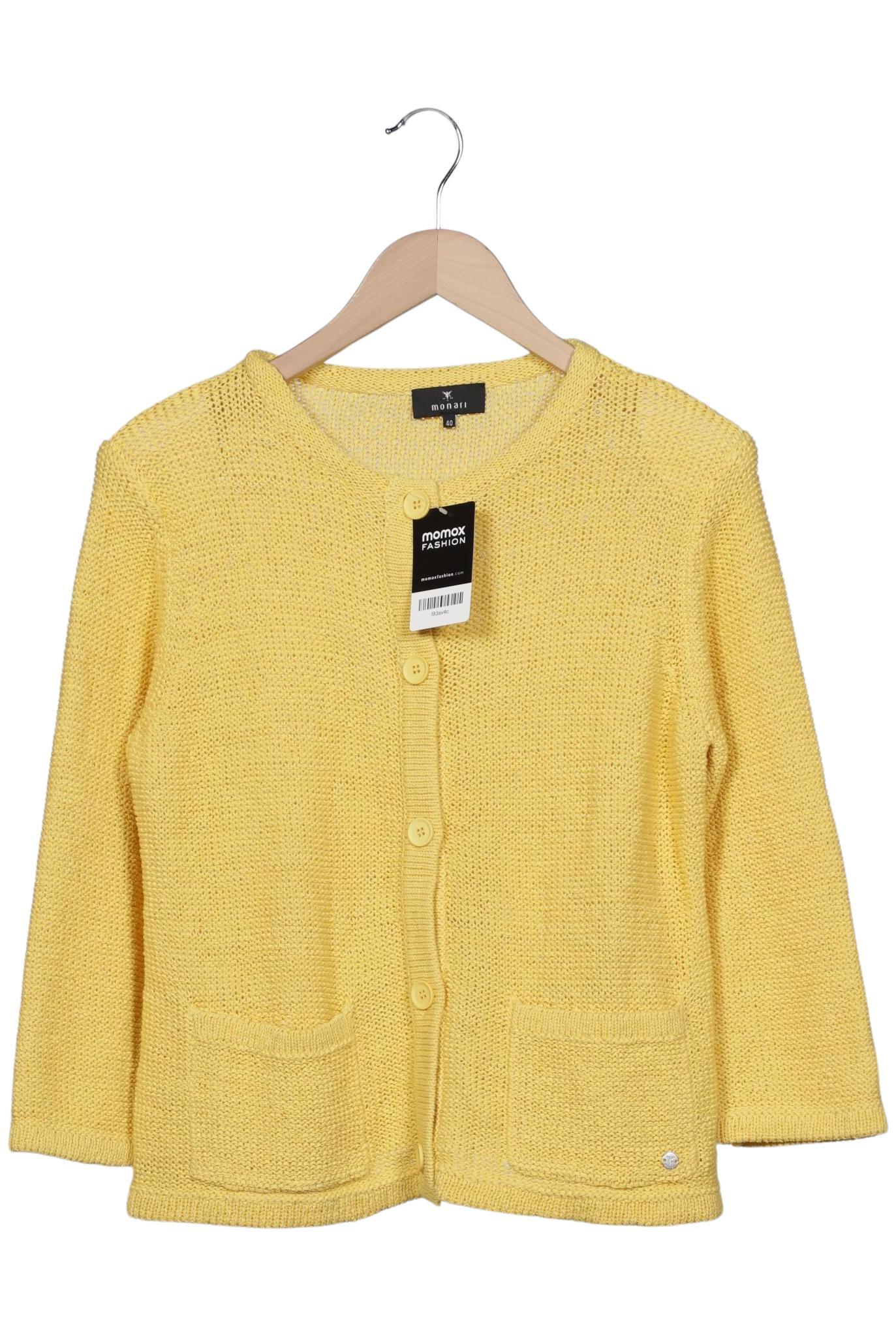 

monari Damen Strickjacke, gelb, Gr. 40
