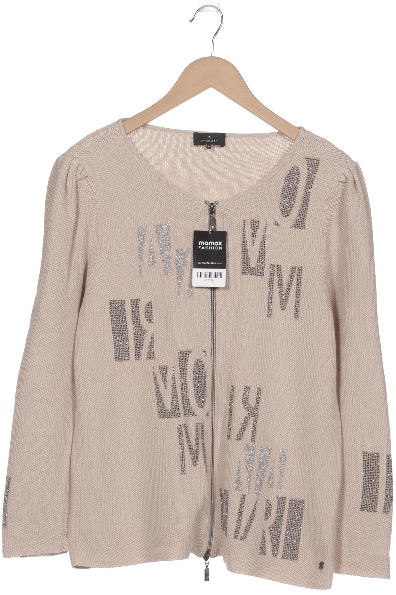 

monari Damen Strickjacke, beige, Gr. 44