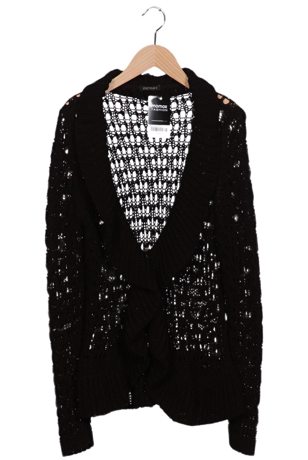 

monari Damen Strickjacke, schwarz, Gr. 38