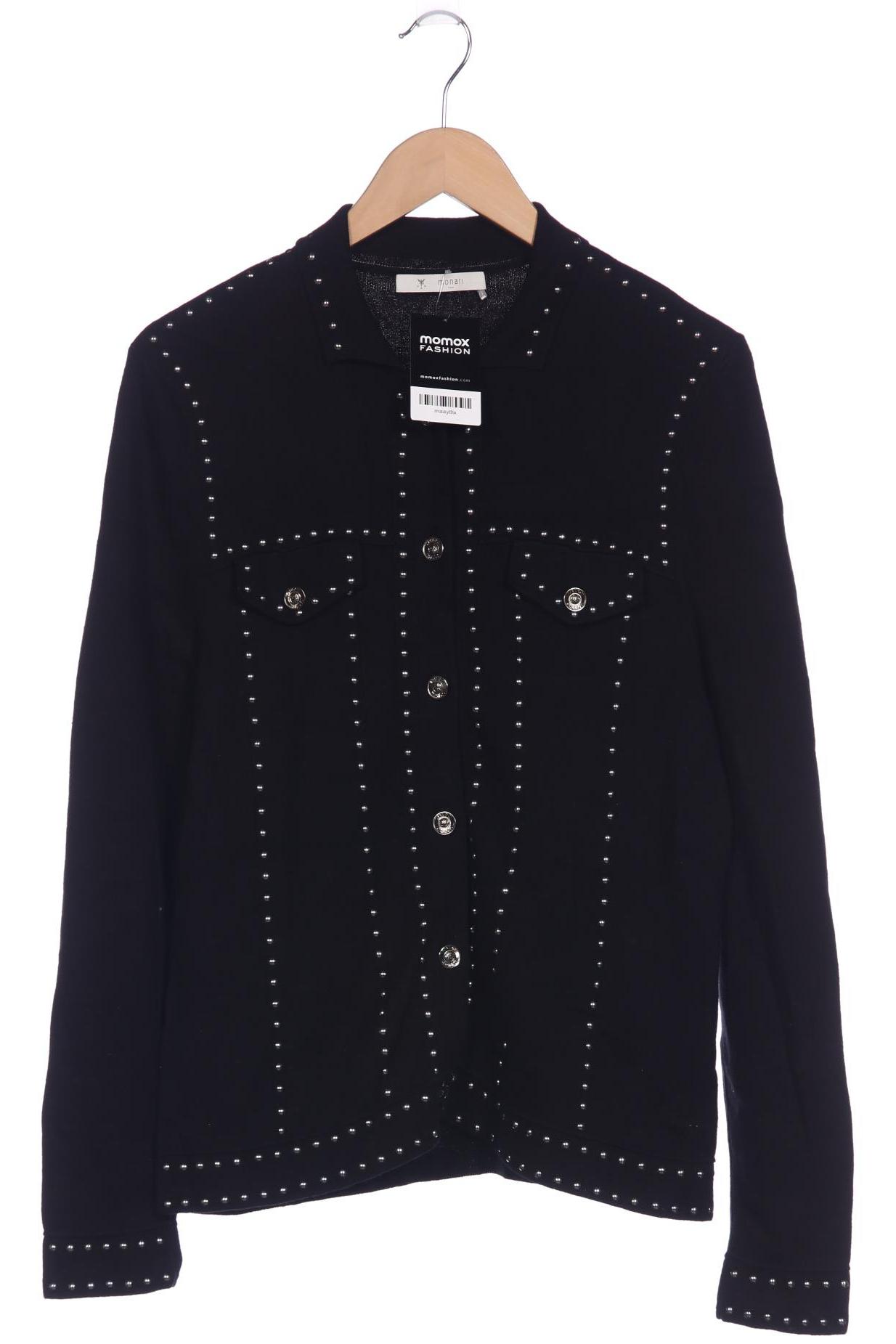 

monari Damen Strickjacke, schwarz, Gr. 42