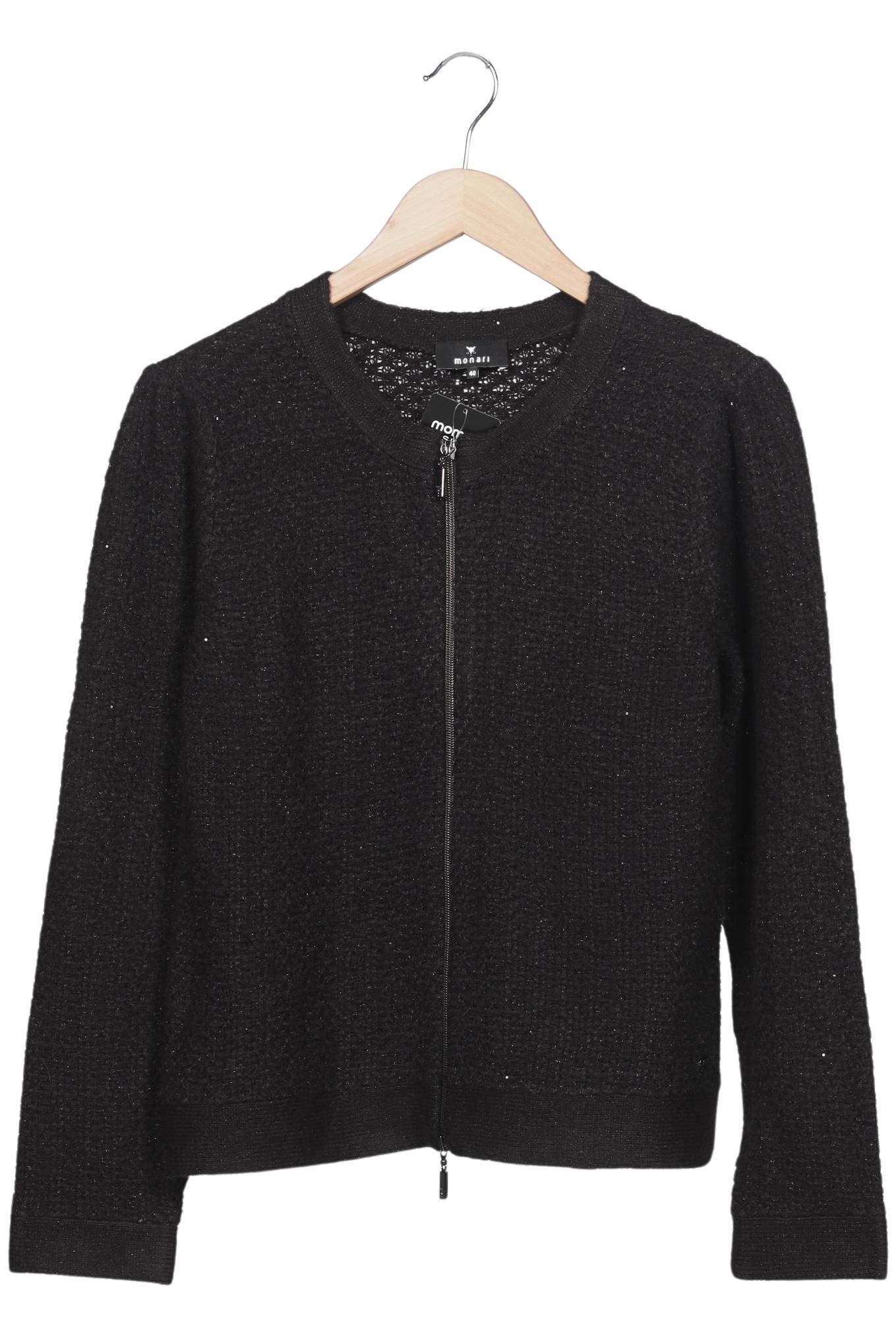 

monari Damen Strickjacke, schwarz, Gr. 40