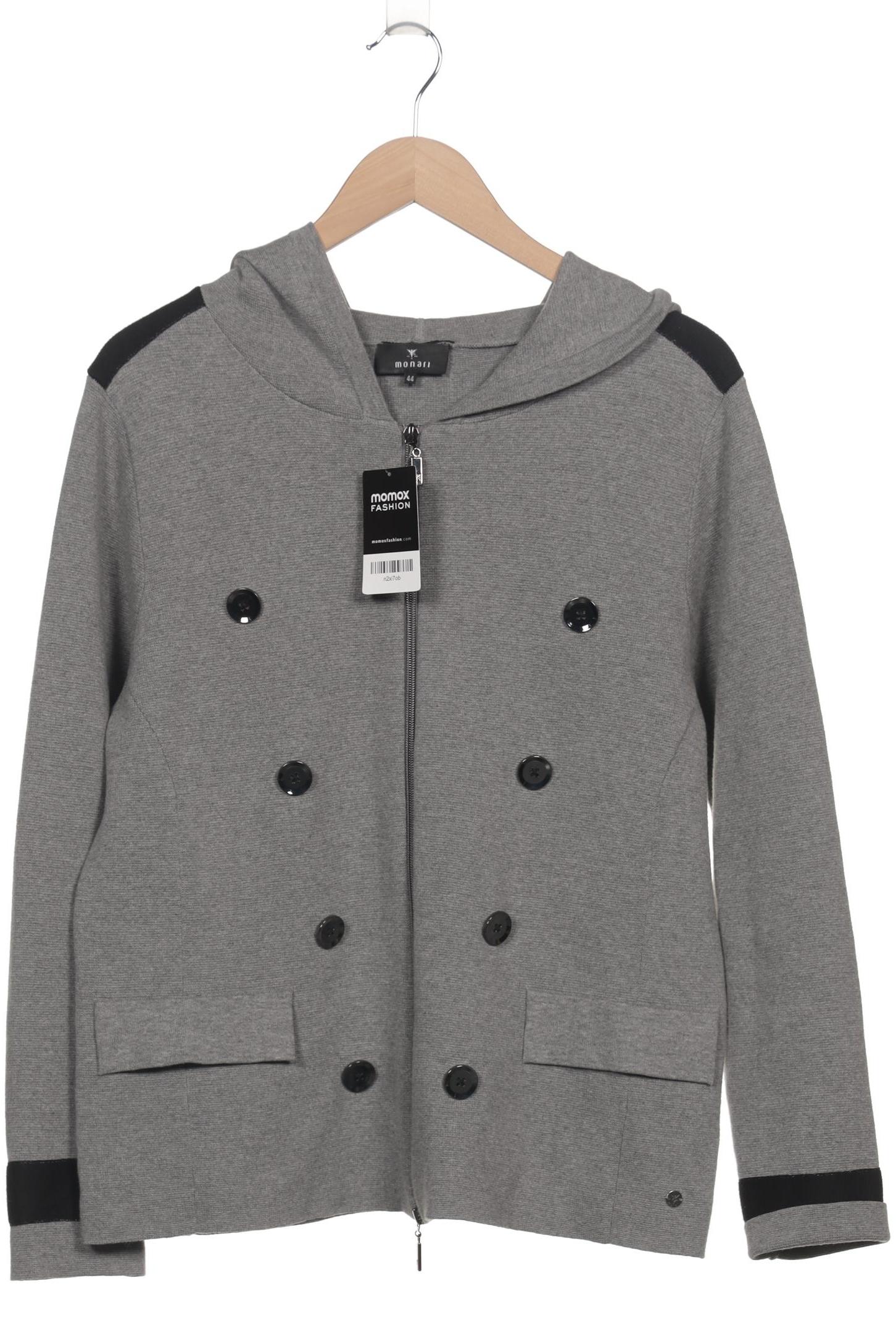 

monari Damen Strickjacke, grau, Gr. 44