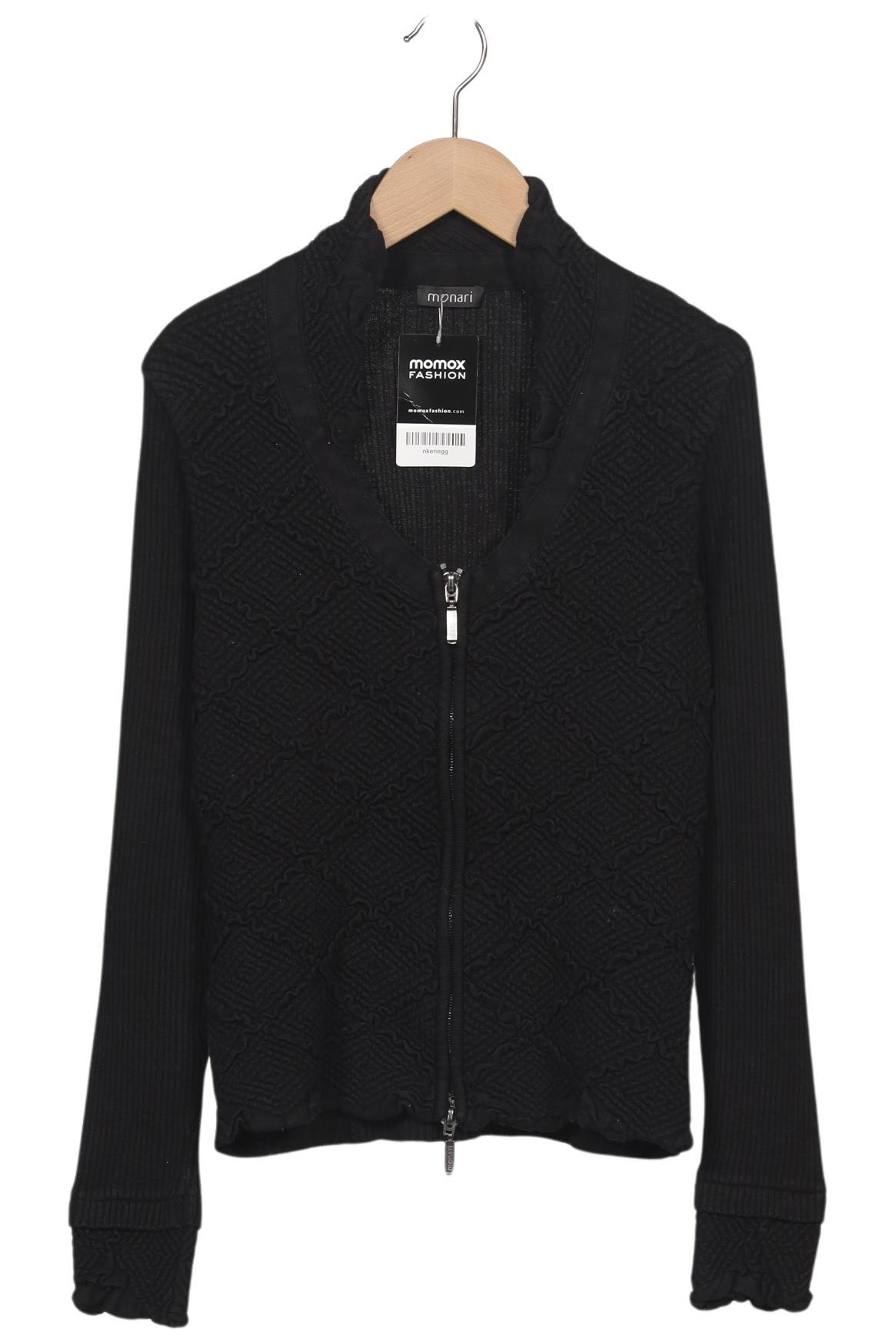 

monari Damen Strickjacke, schwarz, Gr. 38