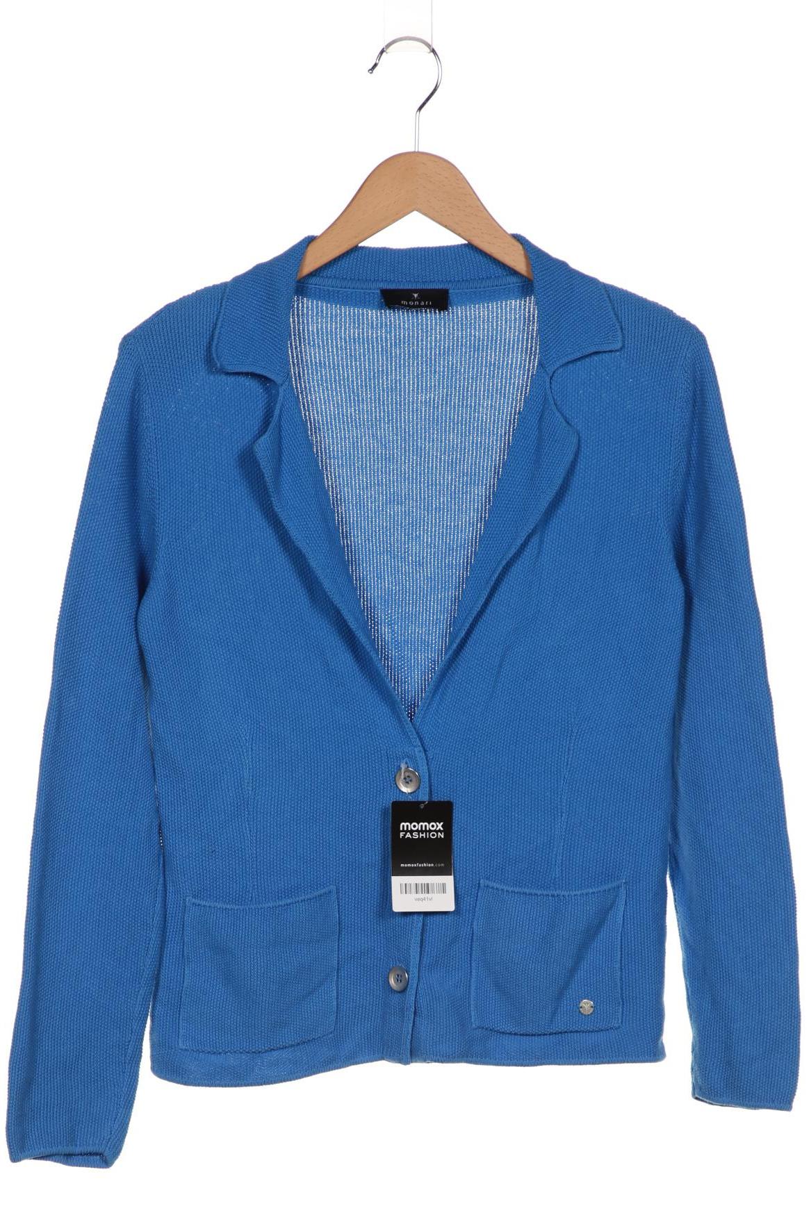 

monari Damen Strickjacke, blau, Gr. 36