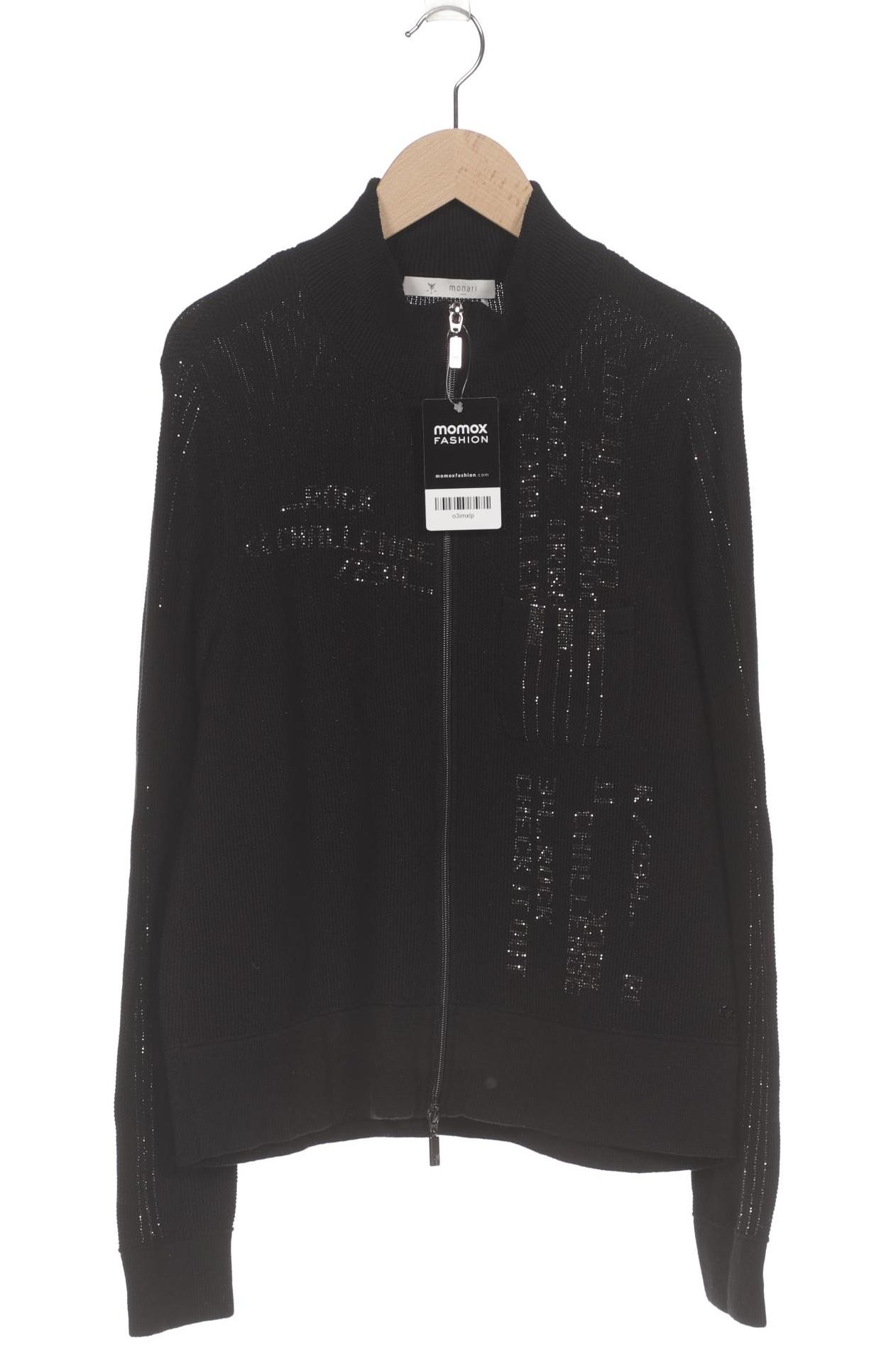 

monari Damen Strickjacke, schwarz, Gr. 38
