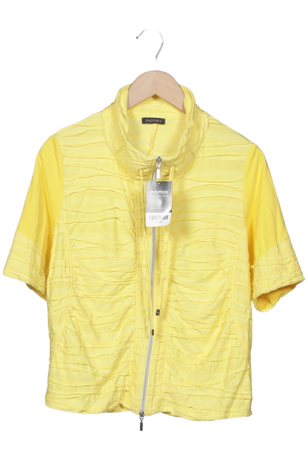 

monari Damen Strickjacke, gelb, Gr. 44