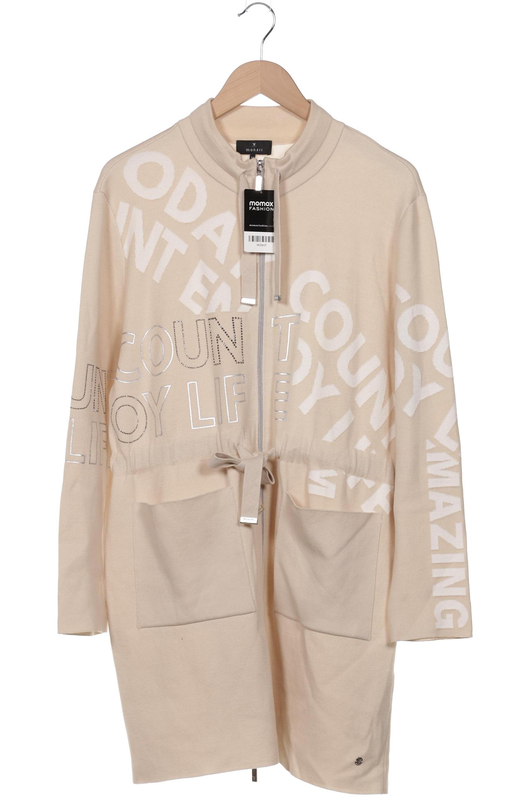 

monari Damen Strickjacke, beige, Gr. 44