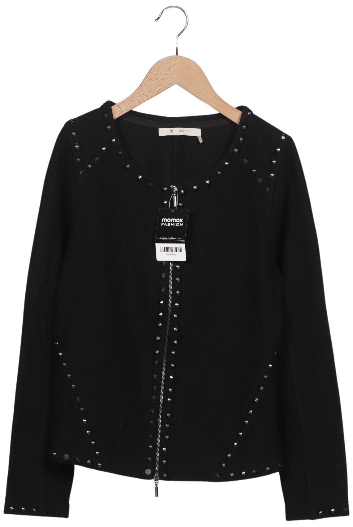 

monari Damen Strickjacke, schwarz, Gr. 38