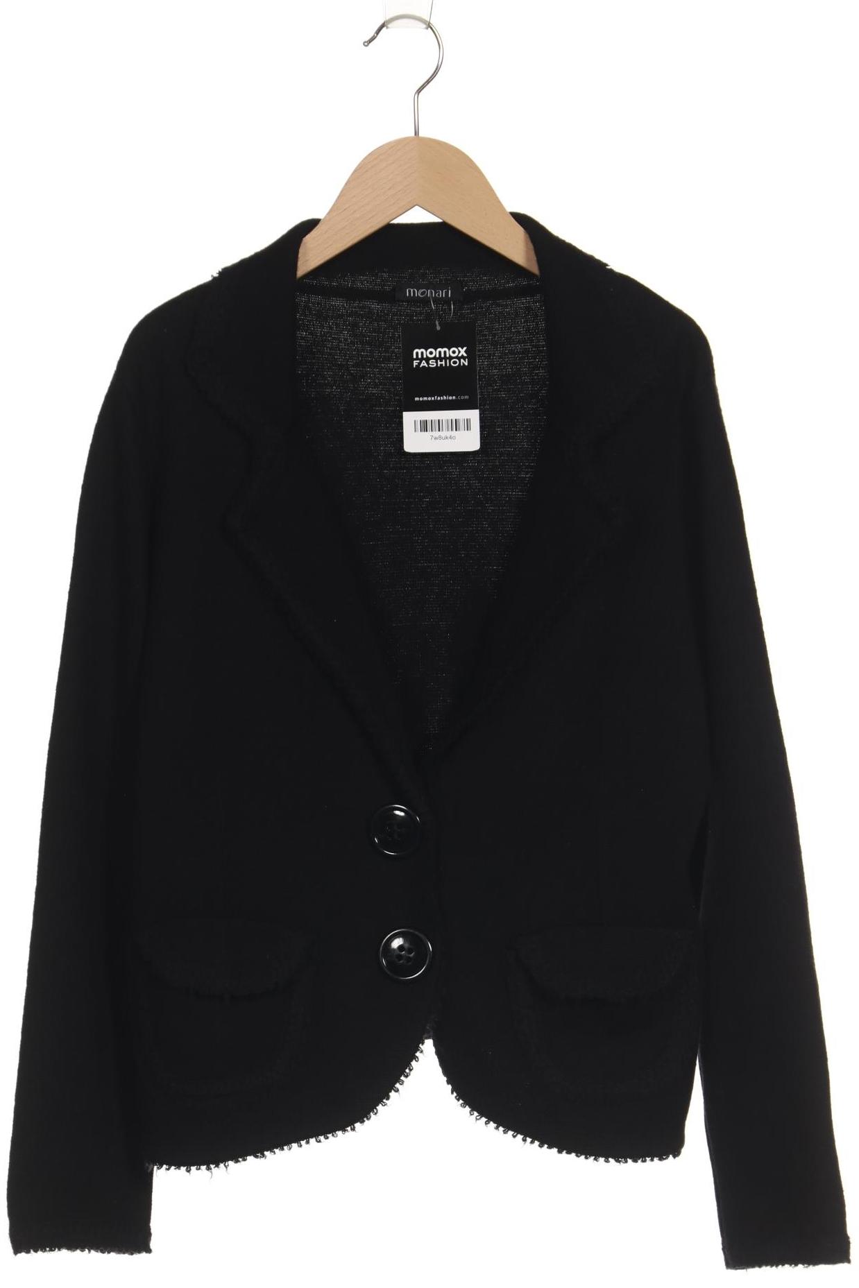 

monari Damen Strickjacke, schwarz, Gr. 38