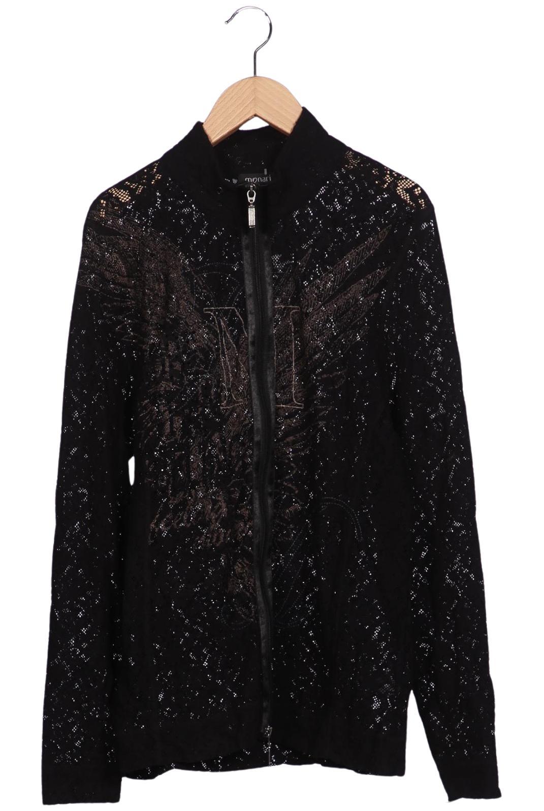 

monari Damen Strickjacke, schwarz, Gr. 44