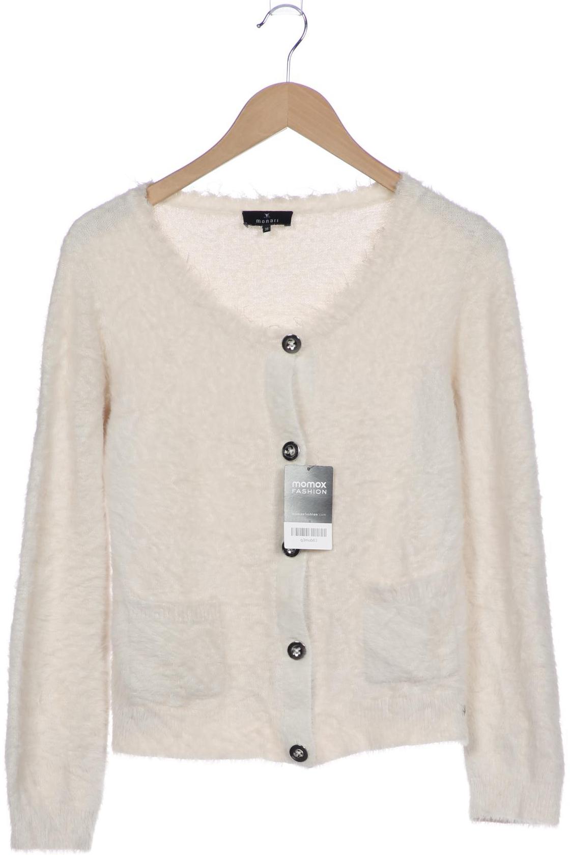 

monari Damen Strickjacke, weiß, Gr. 38