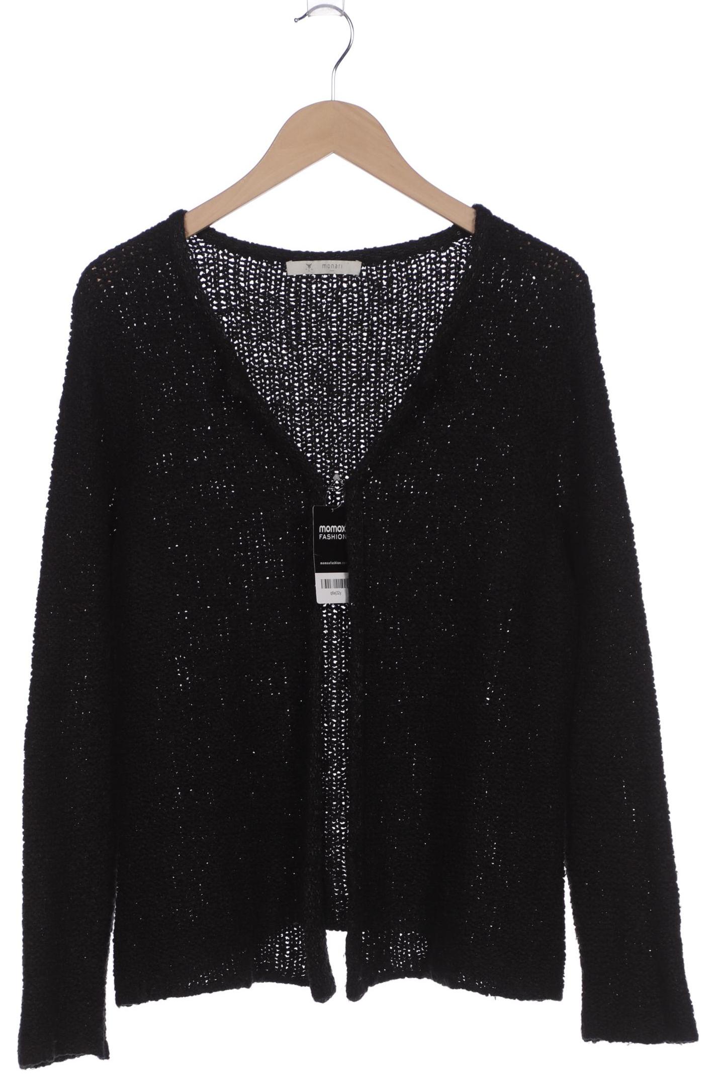 

monari Damen Strickjacke, schwarz, Gr. 46