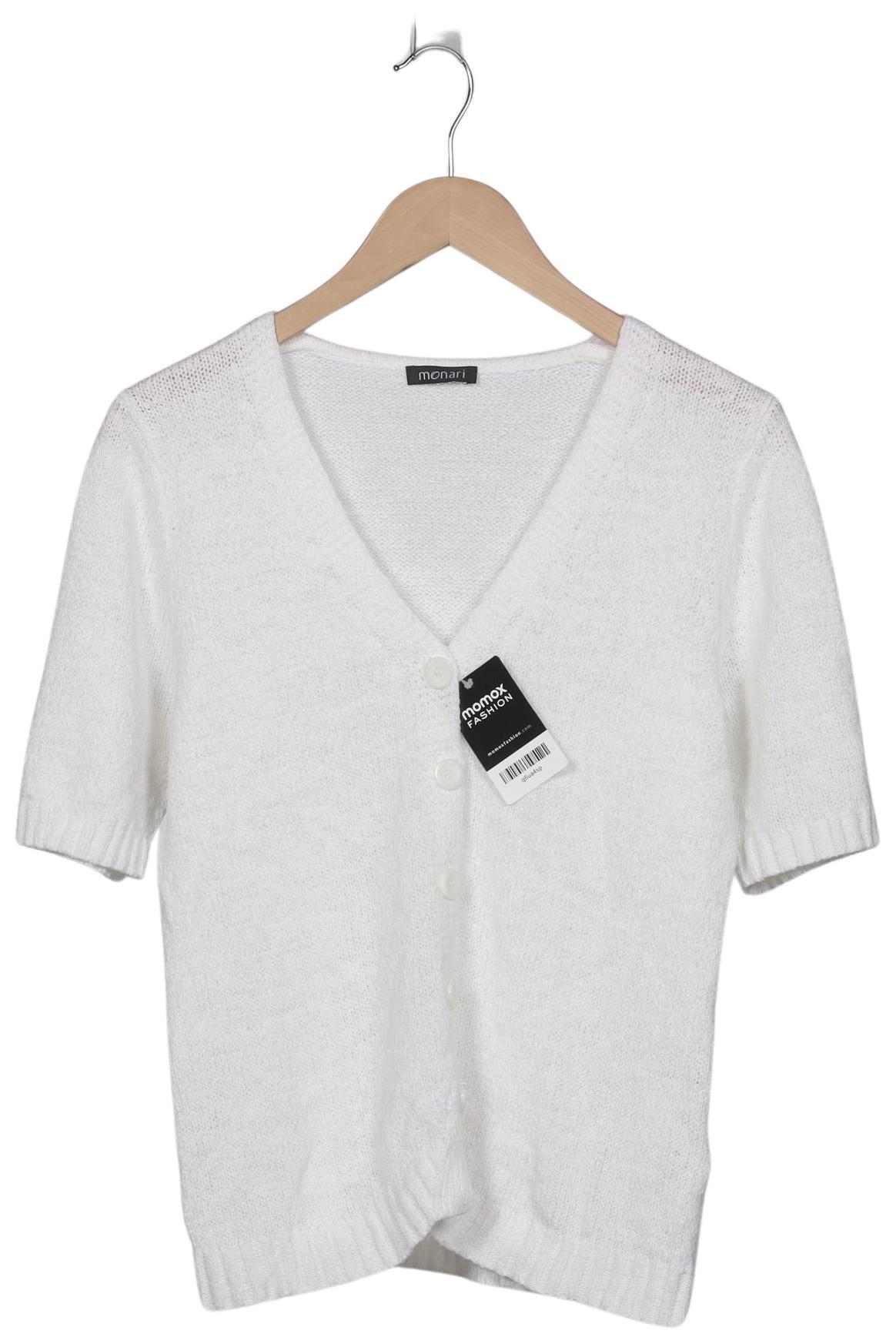 

monari Damen Strickjacke, weiß, Gr. 40