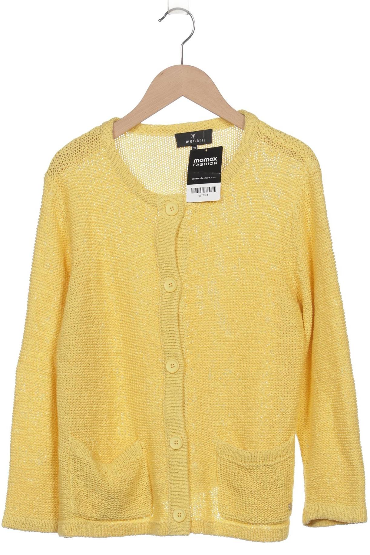 

monari Damen Strickjacke, gelb, Gr. 38