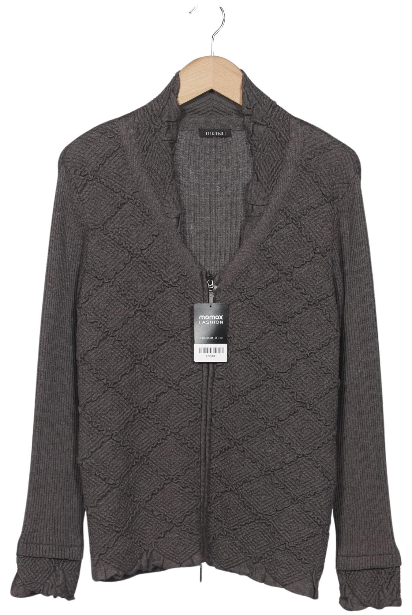 

monari Damen Strickjacke, grau, Gr. 46