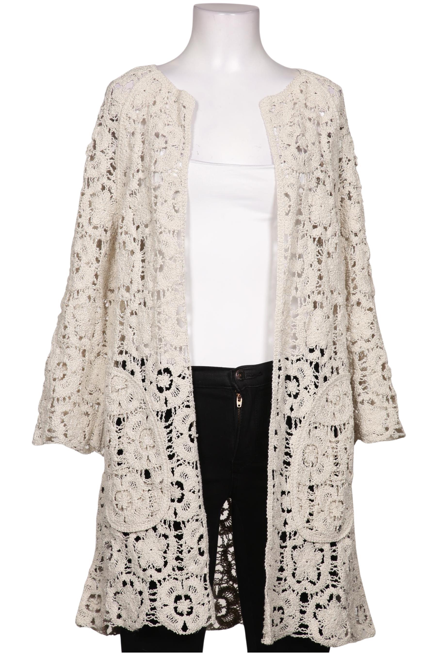 

monari Damen Strickjacke, cremeweiß, Gr. 34