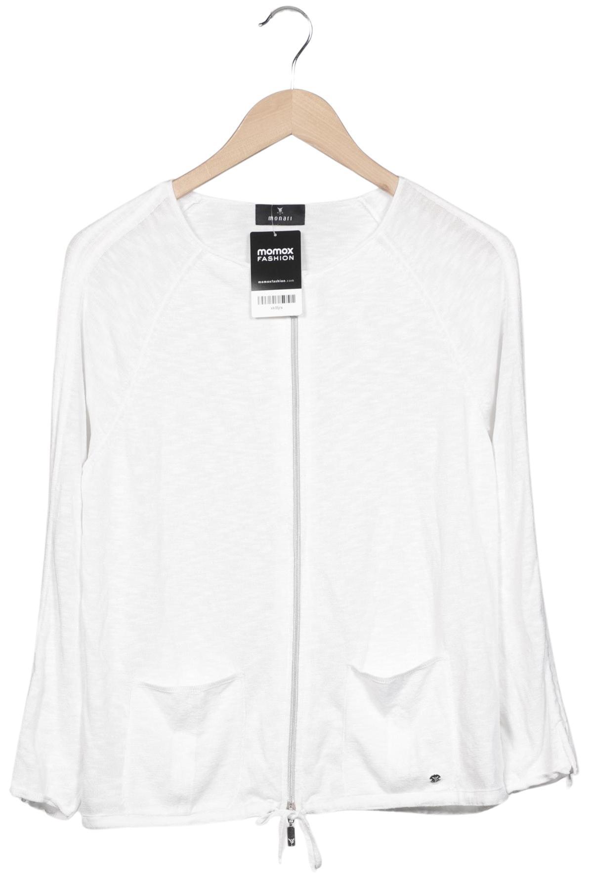 

monari Damen Strickjacke, weiß, Gr. 42